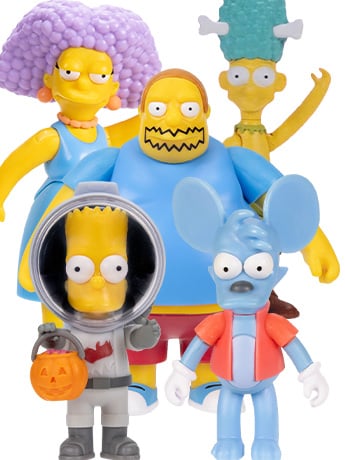 The Simpsons 2.5-Inch Scale Wave 7 Set of 5 Action Figures Gallery Image 2