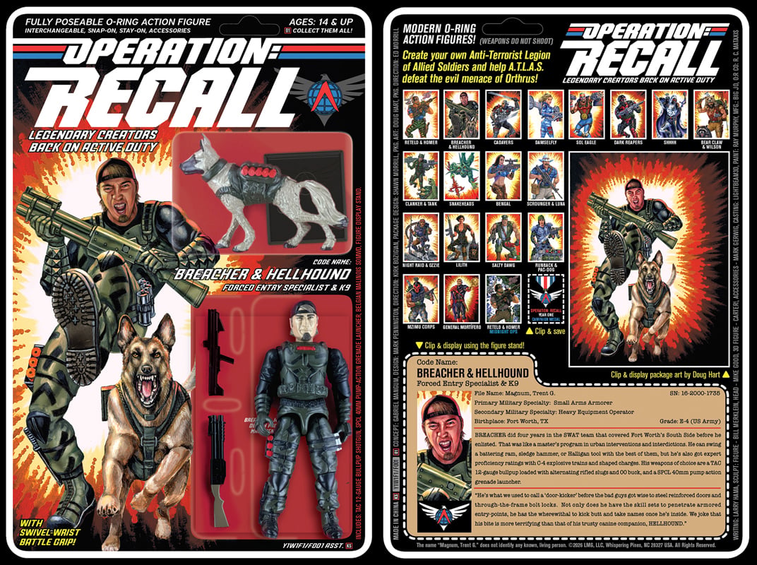 Operation: Recall Wave 1 Breacher and Hellhound Action Figure Gallery Image 6