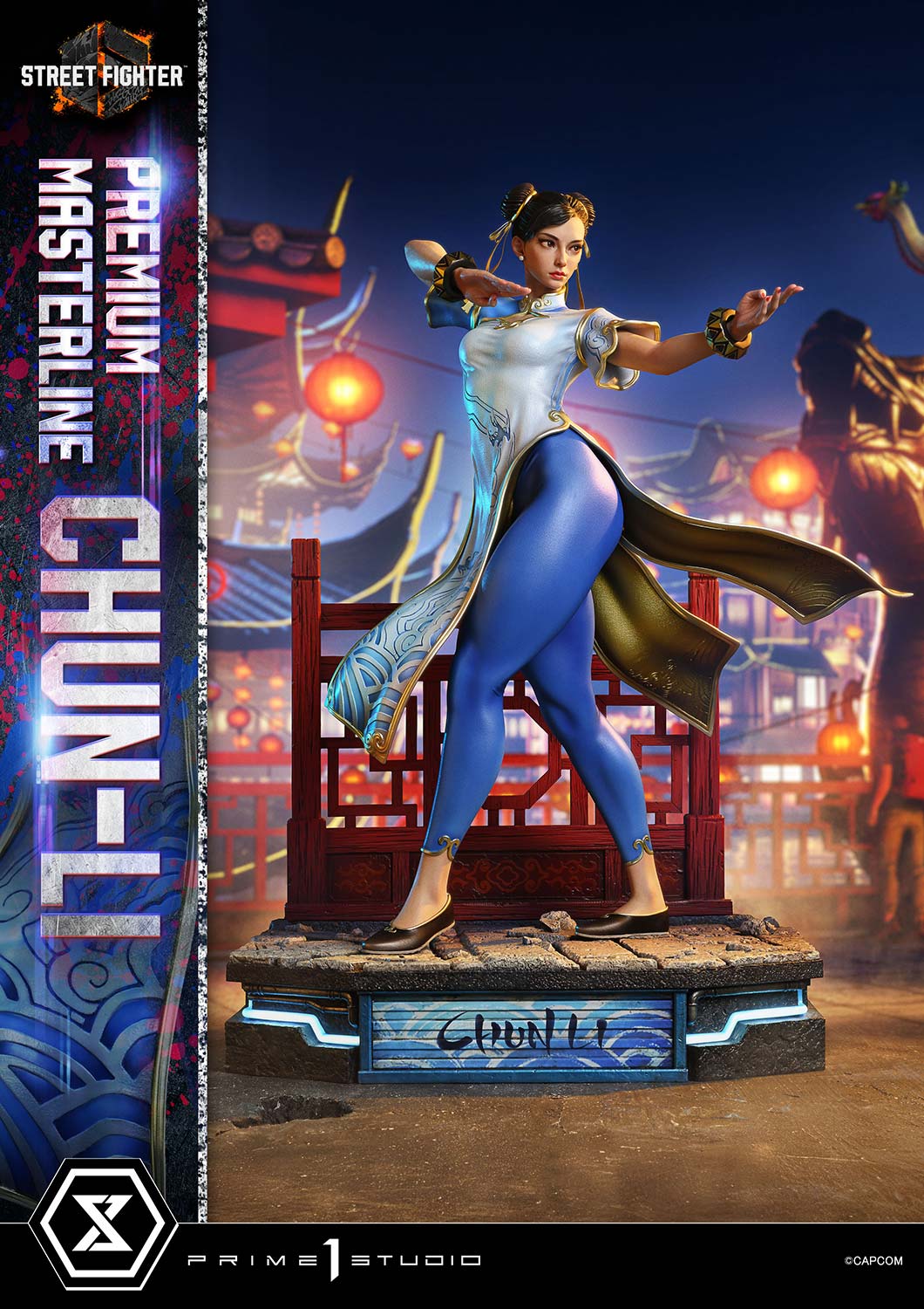 Street Fighter 6 Premium Masterline Chun-Li 1/4 Scale Statue Gallery Image 4