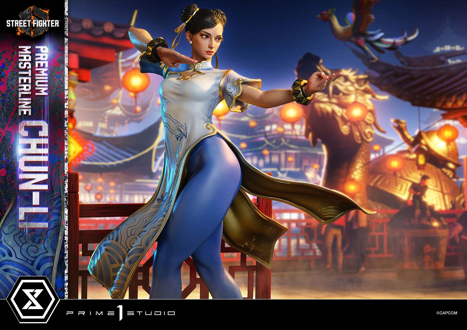Street Fighter 6 Premium Masterline Chun-Li 1/4 Scale Statue Gallery Image 6