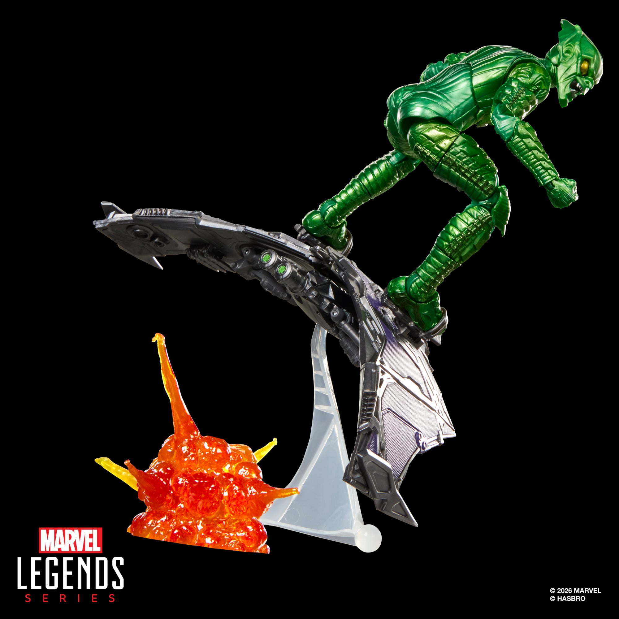 Spider-Man: No Way Home Marvel Legends Green Goblin Action Figure and Glider Set Gallery Image 6