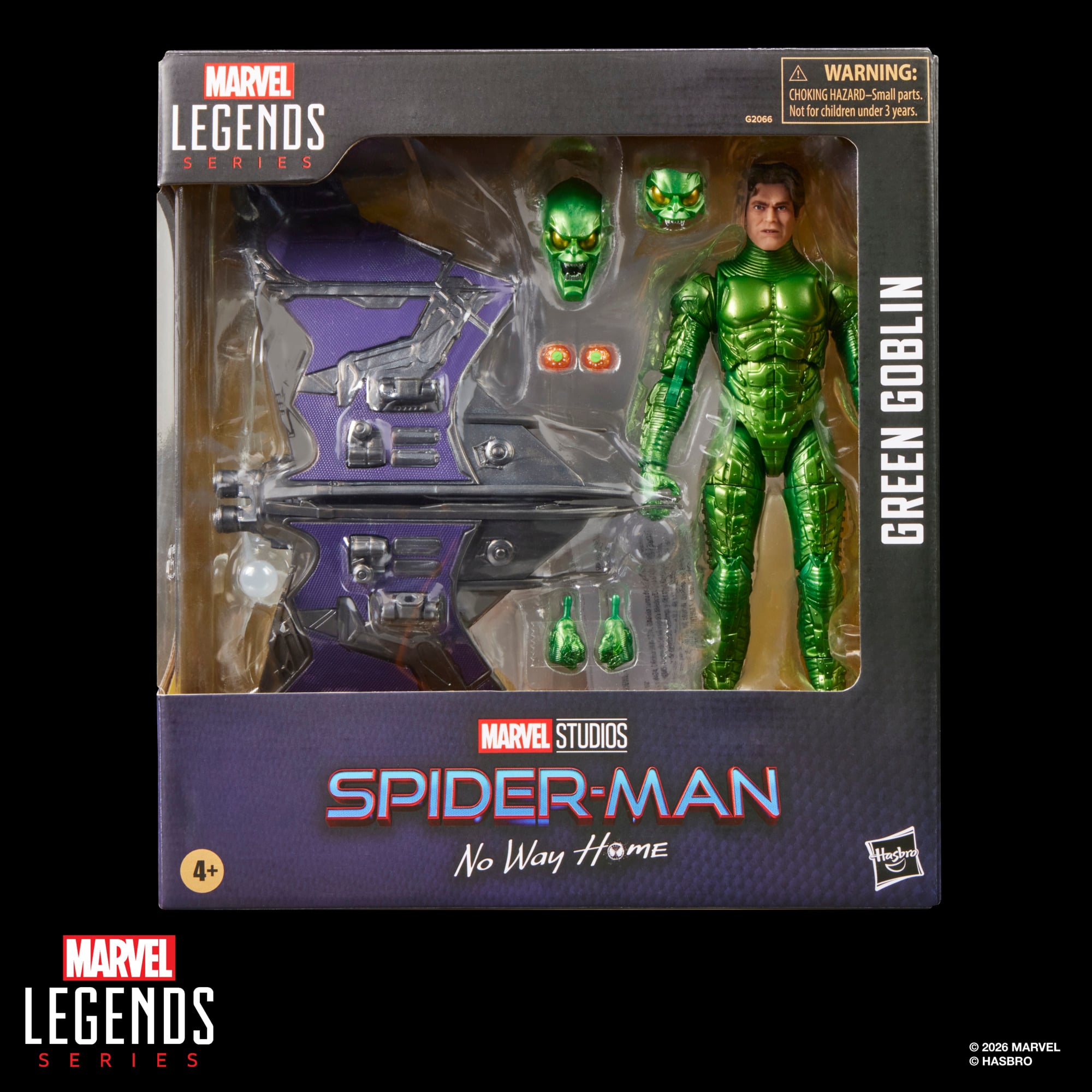 Spider-Man: No Way Home Marvel Legends Green Goblin Action Figure and Glider Set Gallery Image 15