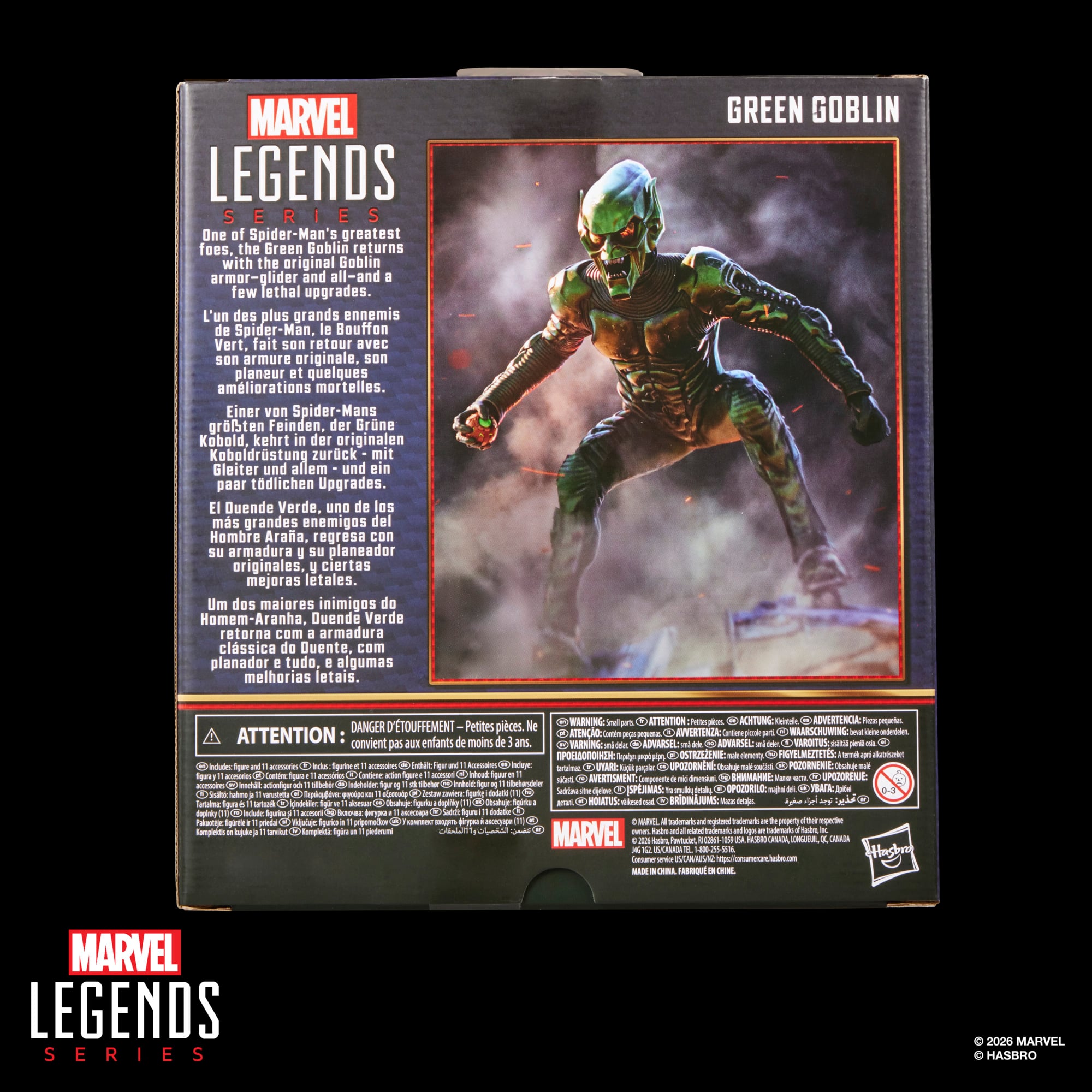 Spider-Man: No Way Home Marvel Legends Green Goblin Action Figure and Glider Set Gallery Image 17
