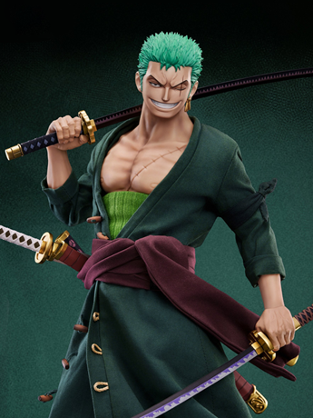 One Piece Pixel Poses Roronoa Zoro 1/6 Scale Action Figure Gallery Image 2