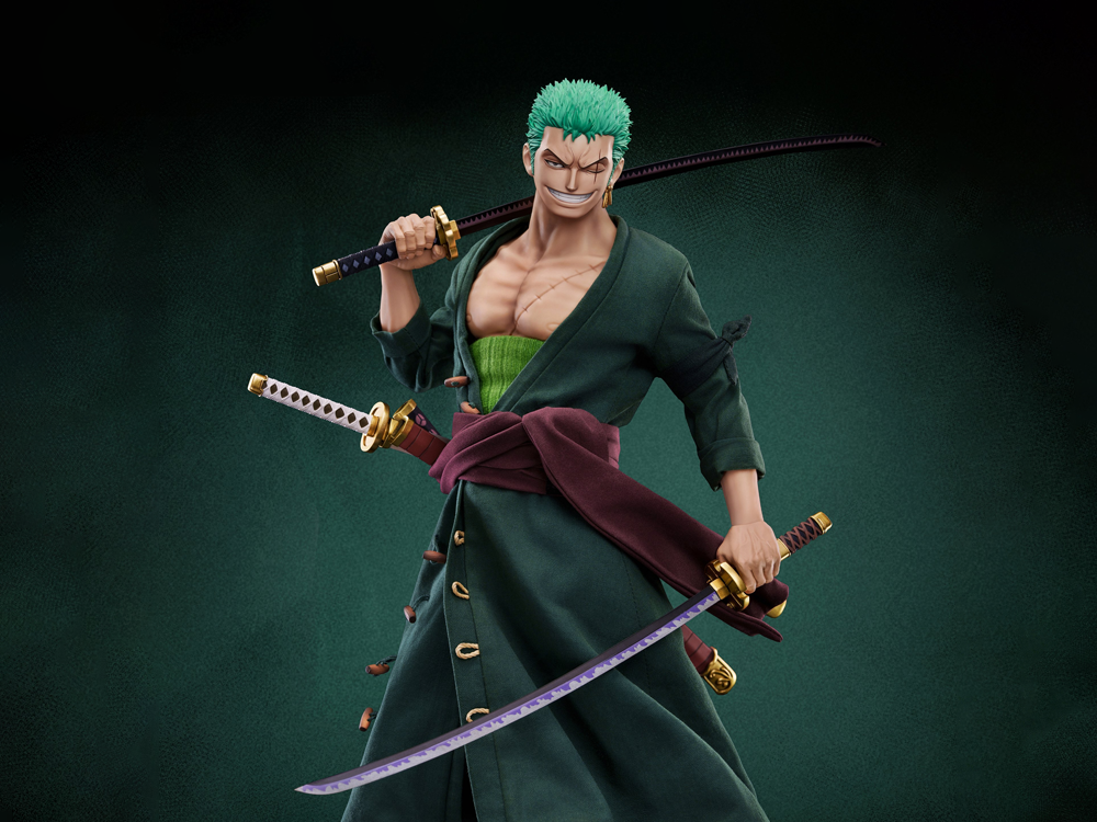 One Piece Pixel Poses Roronoa Zoro 1/6 Scale Action Figure
