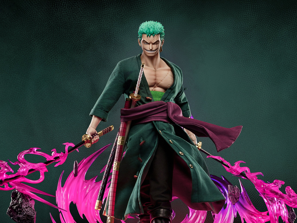 One Piece Pixel Poses Roronoa Zoro (Deluxe Ver.) 1/6 Scale Action