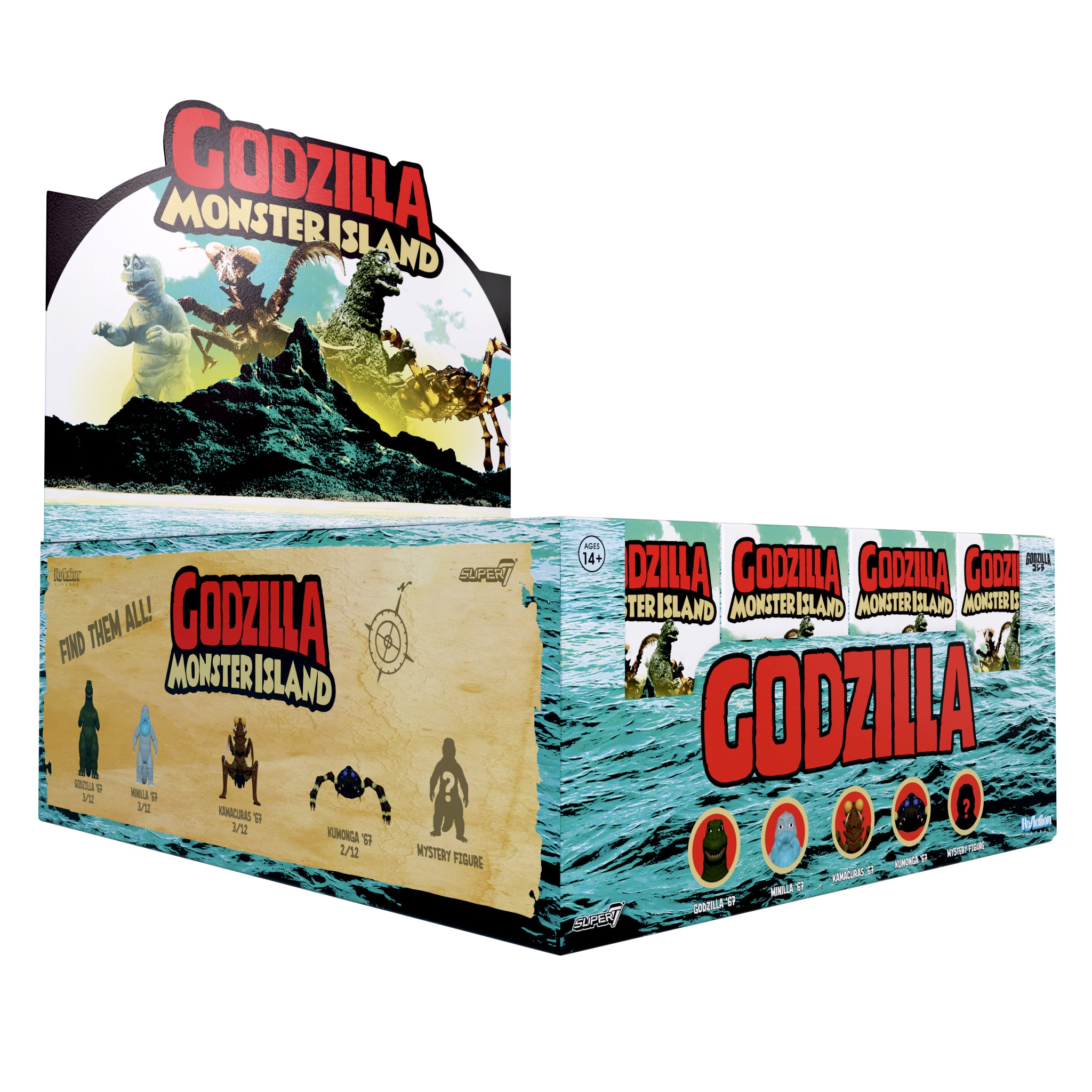 Toho ReAction Blind Box Wave 13 Godzilla Monster Island Random Figure