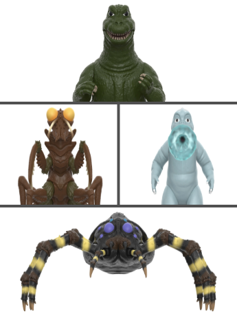 Toho ReAction Blind Box Wave 13 Godzilla Monster Island Box of 12