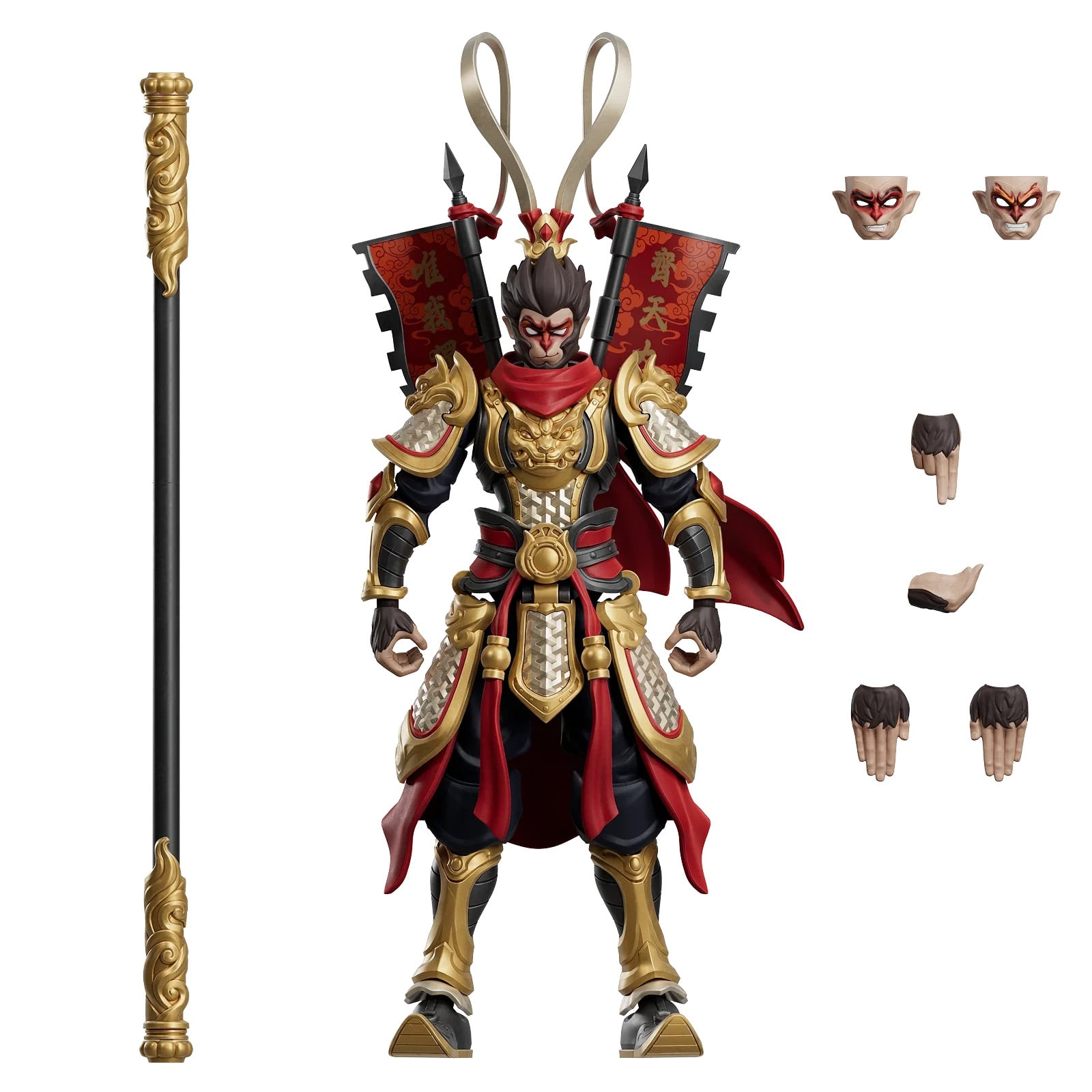 Journey to the West Herospire Champion Class CC01 Sun Wukong (Mythical Aspect Ver.) Model Kit Gallery Image 14