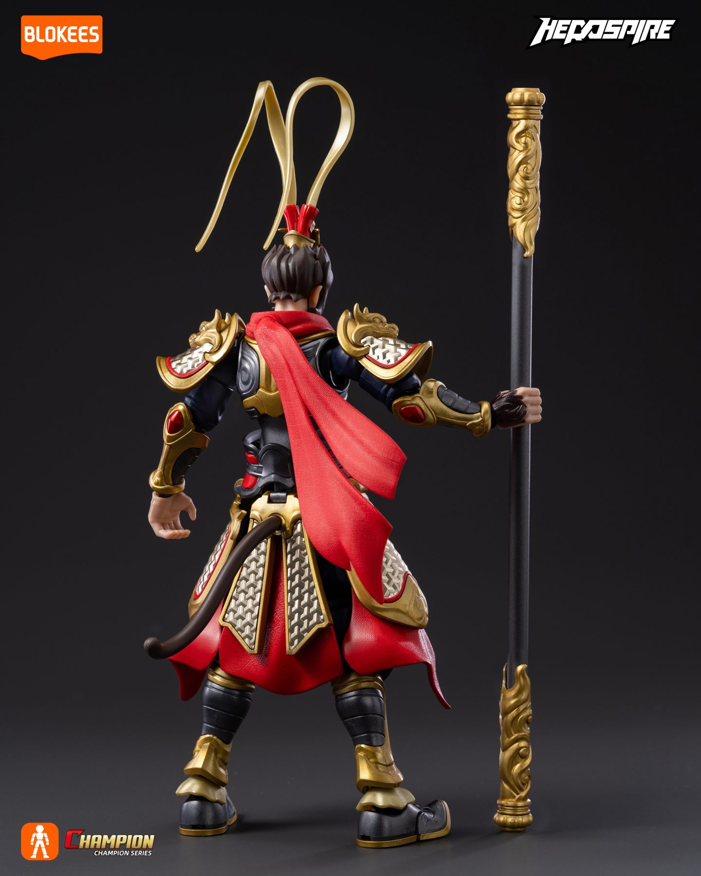 Journey to the West Herospire Champion Class CC01 Sun Wukong (Mythical Aspect Ver.) Model Kit Gallery Image 4
