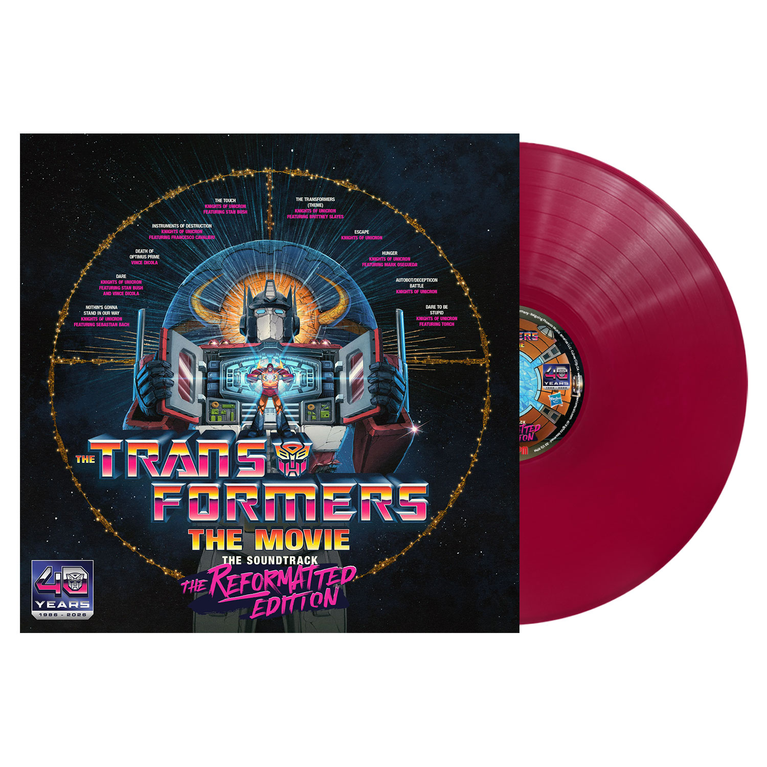 The Transformers: The Movie The Soundtrack (The Reformatted Edition) BBTS Exclusive Hot Rod Red Vinyl LP The Transformers: The Movie The Soundtrack (The Reformatted Edition) BBTS Exclusive Hot Rod Red Vinyl LP
