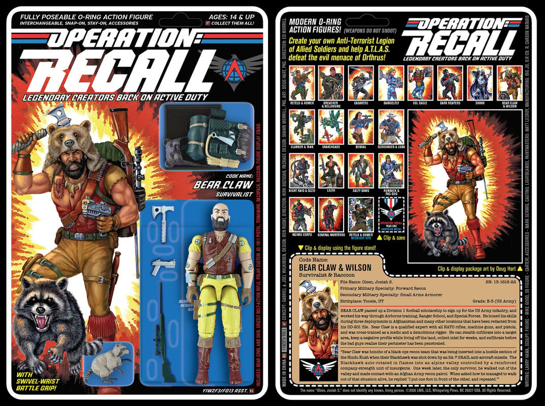 Operation: Recall Wave 2 Bear Claw & Wilson Action Figure Gallery Image 7
