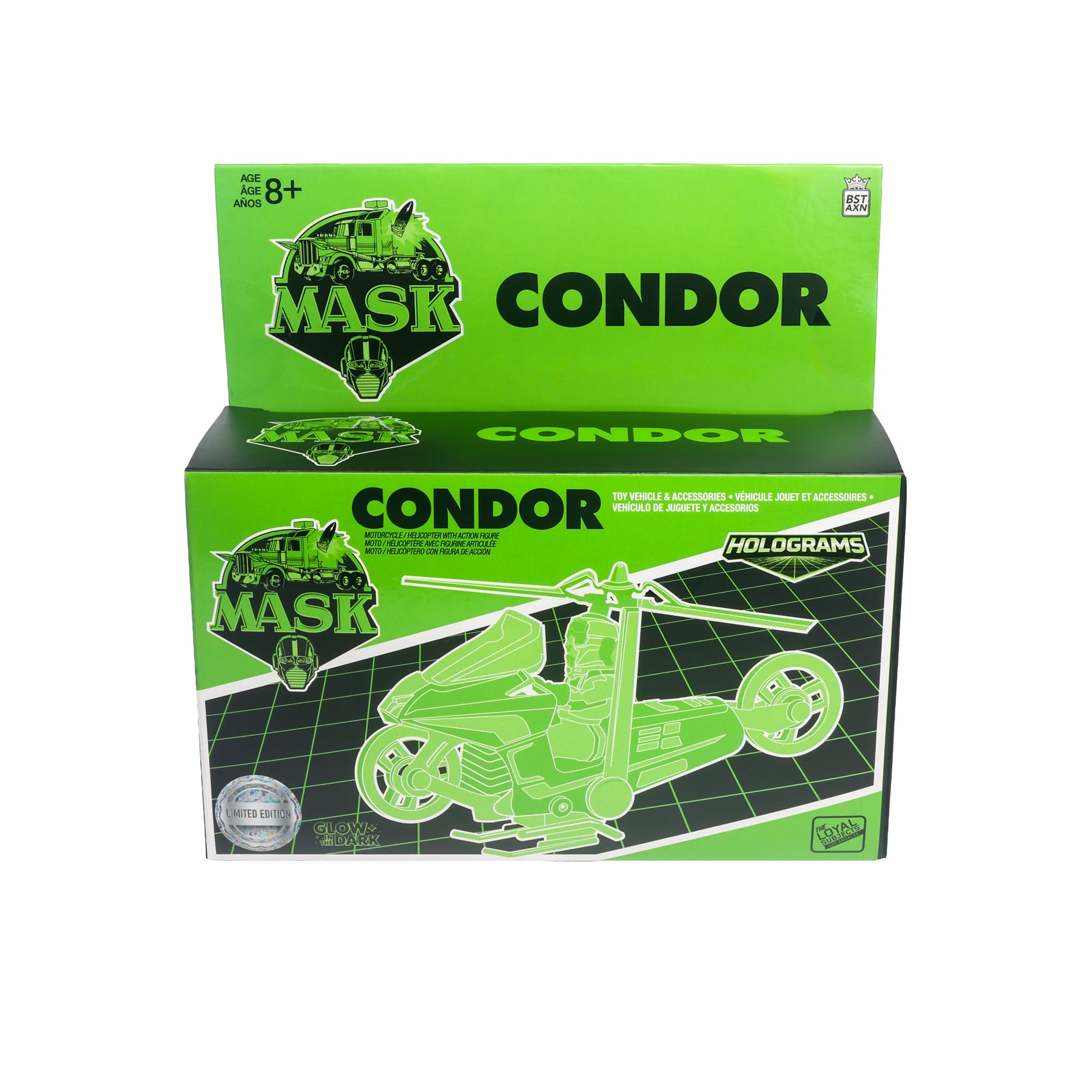 M.A.S.K. Condor with Brad Turner (Hologram Edition) SDCC 2026 Exclusive Vehicle & Action Figure Set Gallery Image 11