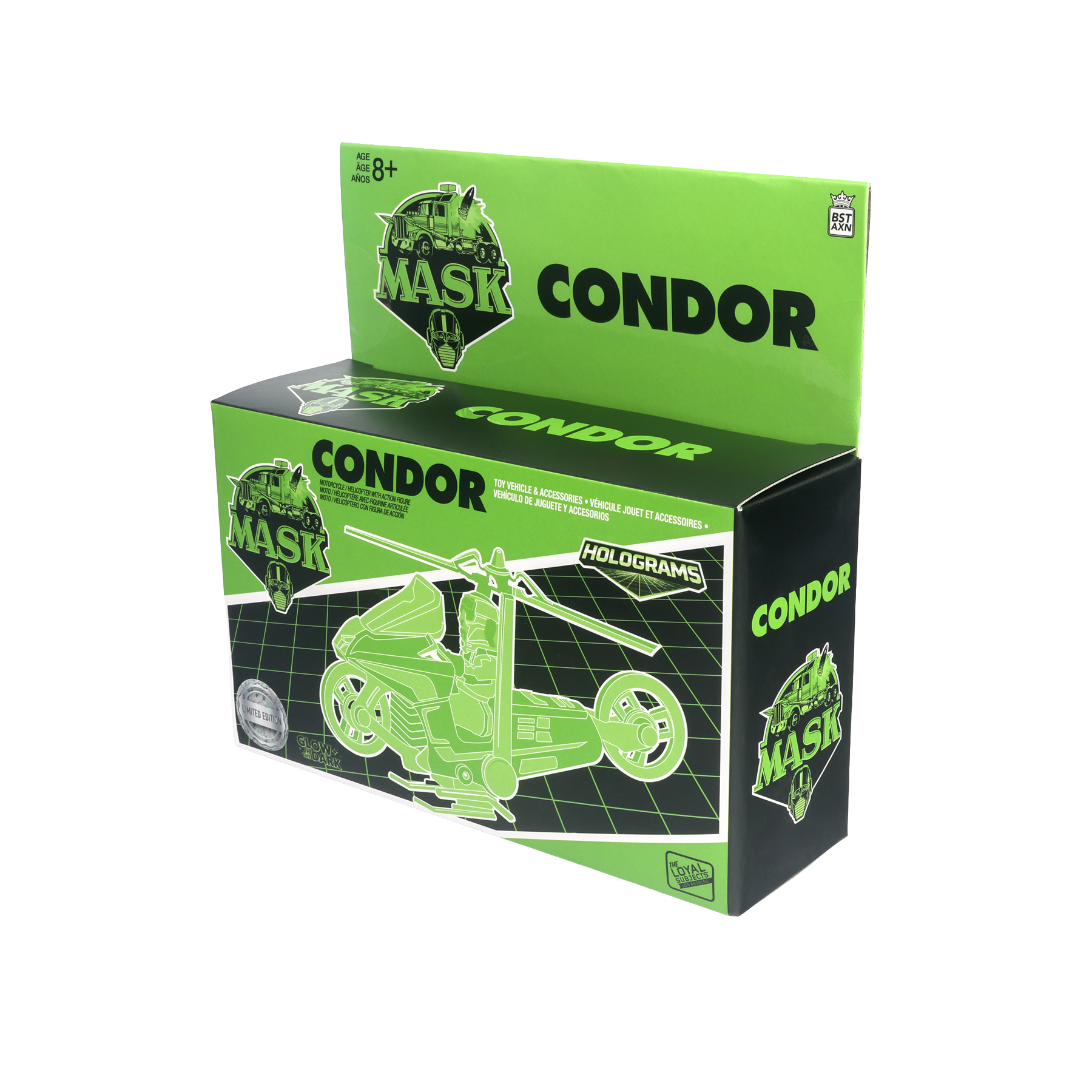 M.A.S.K. Condor with Brad Turner (Hologram Edition) SDCC 2026 Exclusive Vehicle & Action Figure Set Gallery Image 12