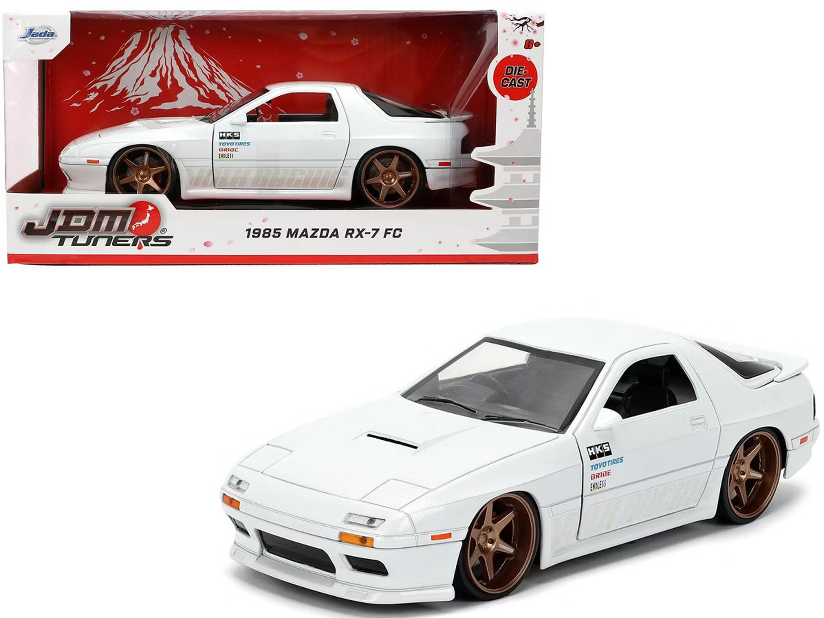 Japan's Domestic Market 1985 Mazda RX7 FC 1/24 Scale Die-Cast Model