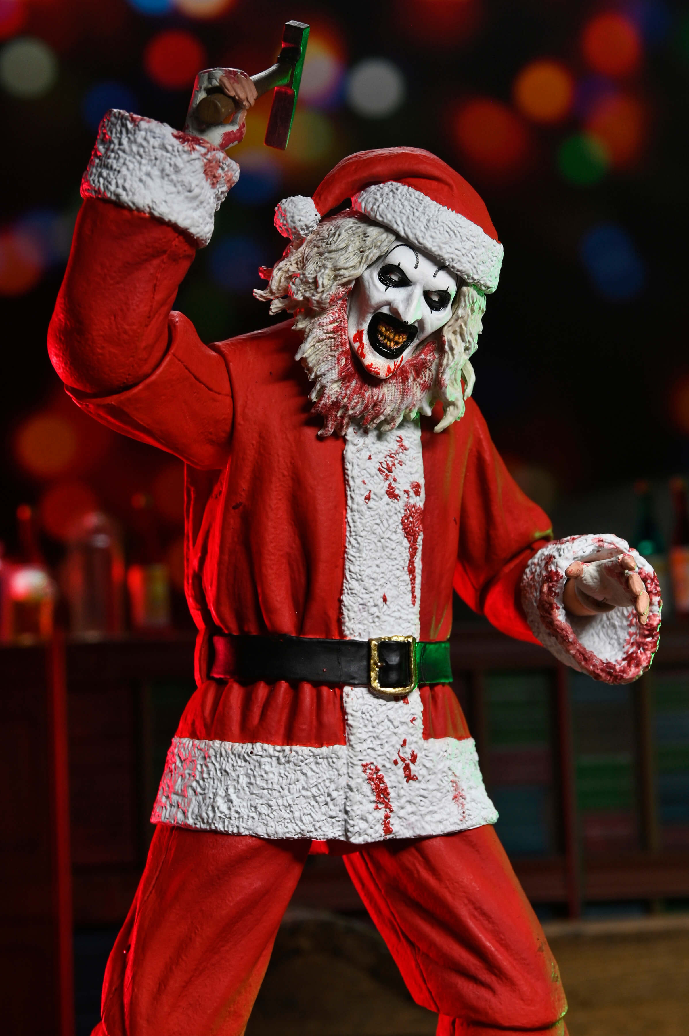 Terrifier 3 Ultimate Art the Clown (Bloody Santa Suit) Action Figure Gallery Image 7