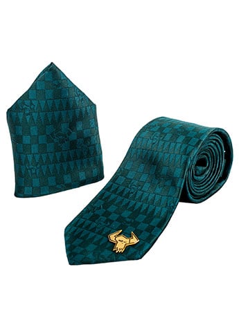 Warhammer 40,000 Ork Tie with Pin and Pocket Square Set Gallery Image 2
