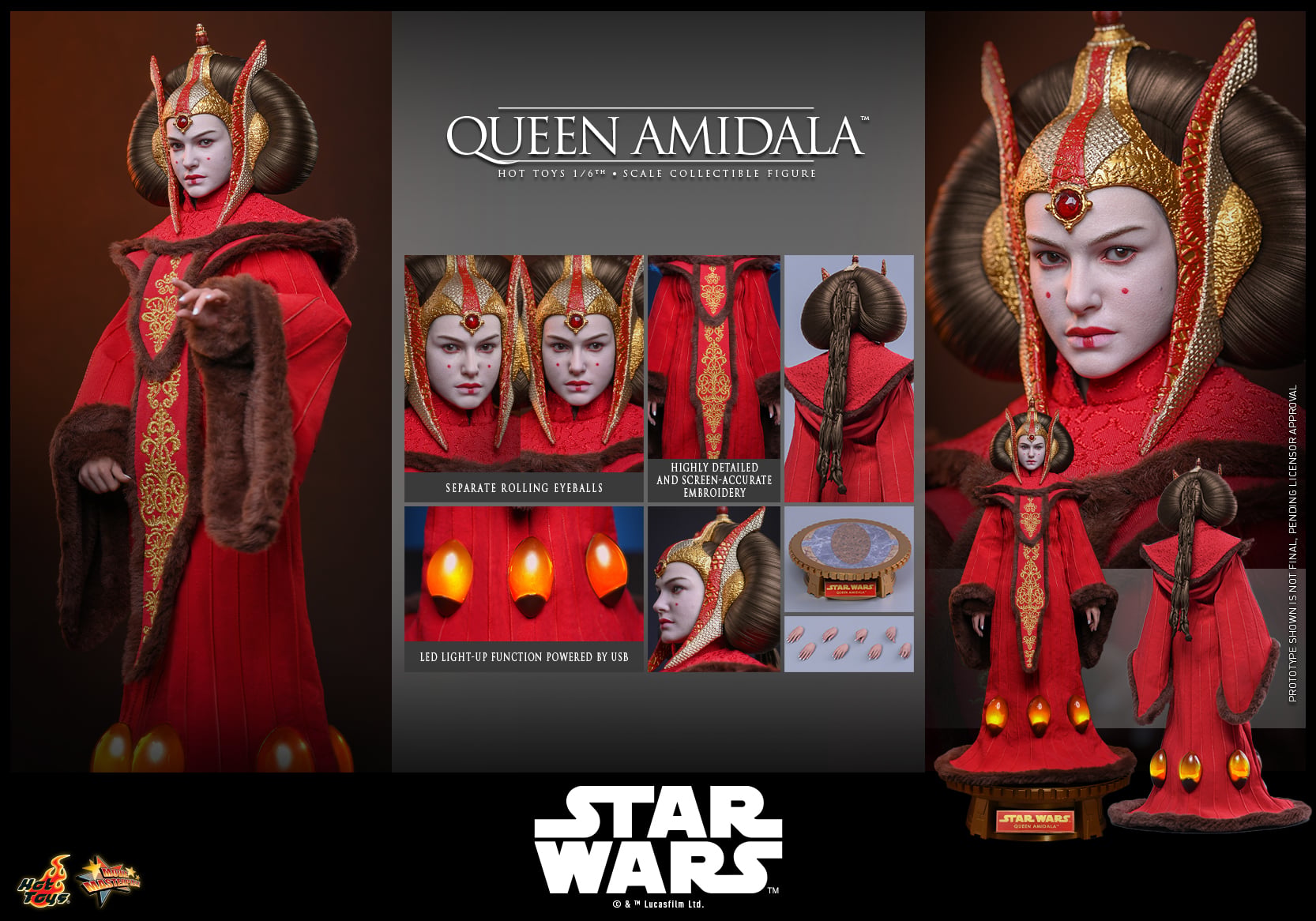 Star Wars: The Phantom Menace MMS883 Queen Amidala 1/6th Scale Collectible Figure Gallery Image 22