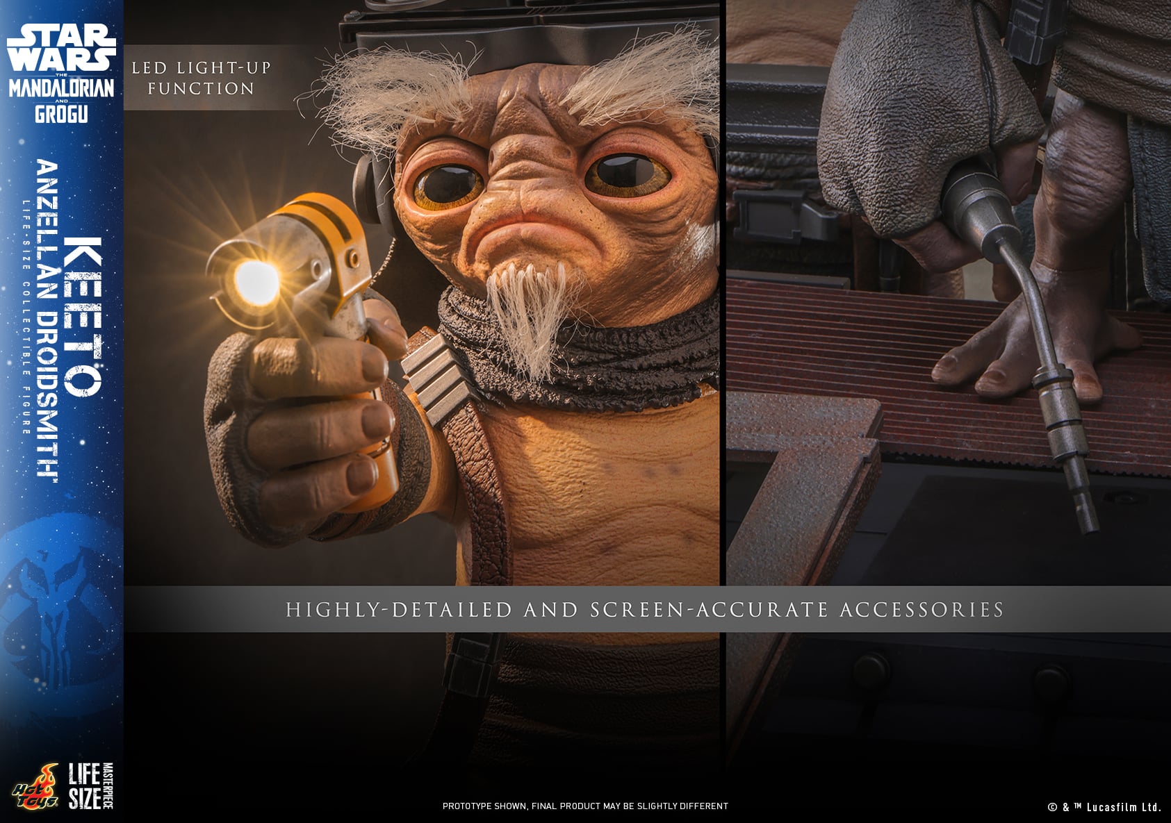 Star Wars: The Mandalorian and Grogu LMS018 Keeto (Anzellan Droidsmith) Life-Size Collectible Figure Gallery Image 15