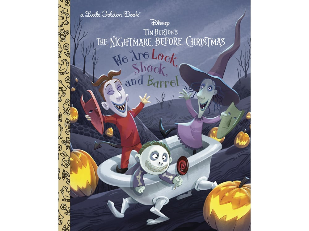 The Nightmare Before Christmas We Are Lock, Shock, and Barrel Little Golden Book Gallery Image 1