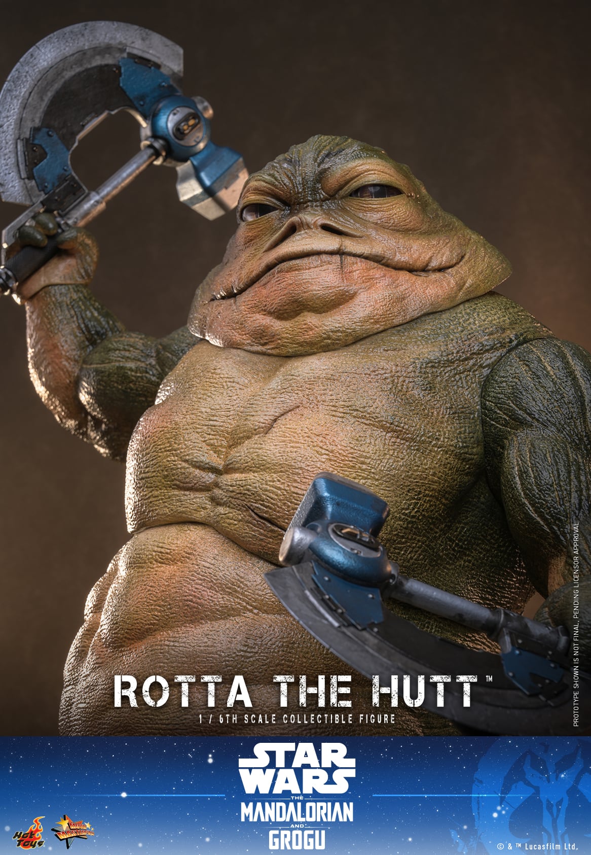 Star Wars: The Mandalorian & Grogu MMS885 Rotta the Hutt 1/6th Scale Collectible Figure Gallery Image 12