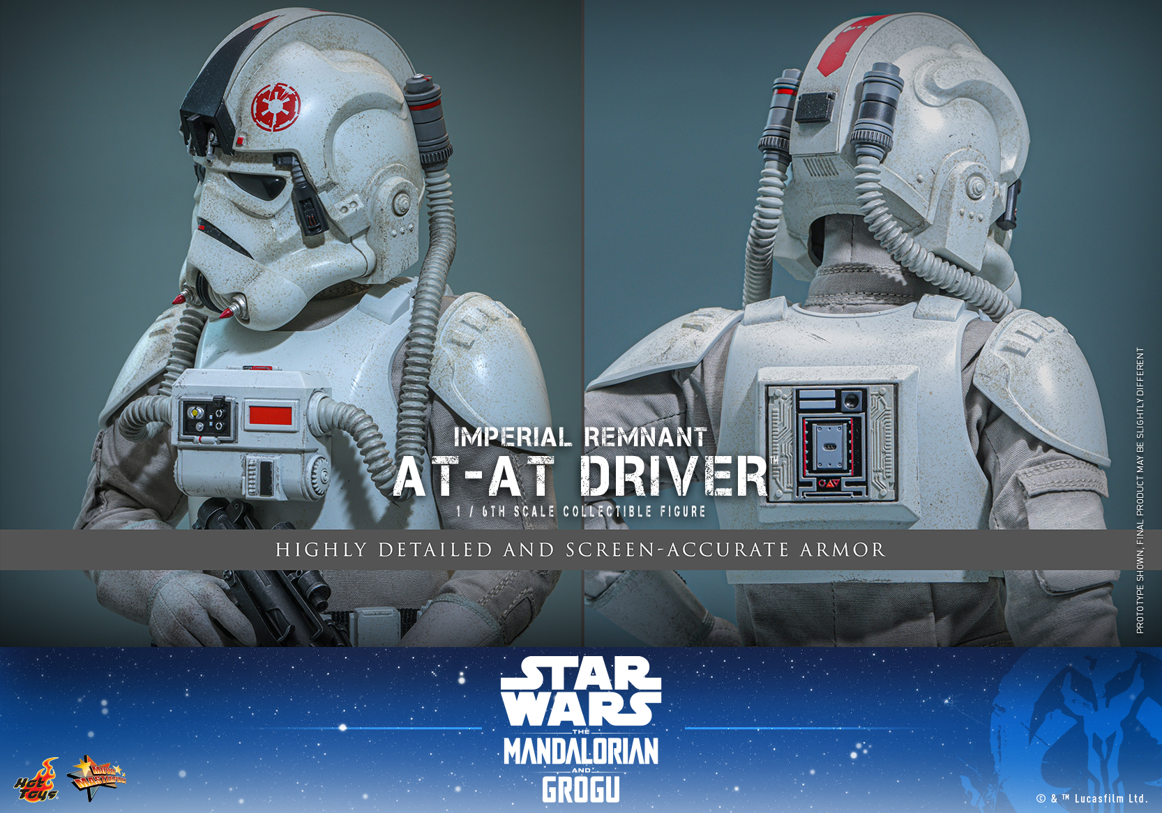 Star Wars: The Mandalorian & Grogu MMS845 Imperial Remnant AT-AT Driver 1/6th Scale Collectible Figure Gallery Image 19