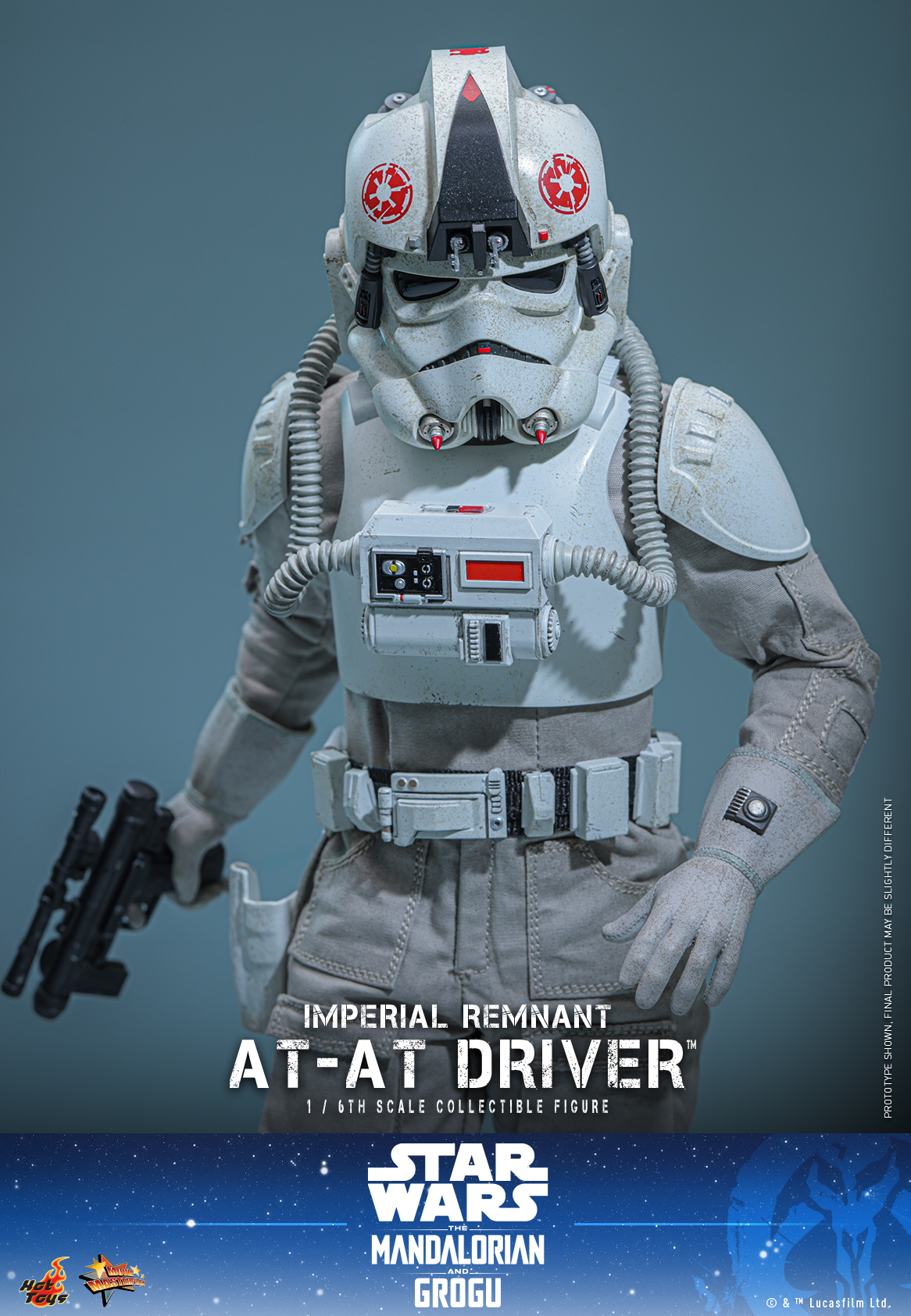 Star Wars: The Mandalorian & Grogu MMS845 Imperial Remnant AT-AT Driver 1/6th Scale Collectible Figure Gallery Image 11