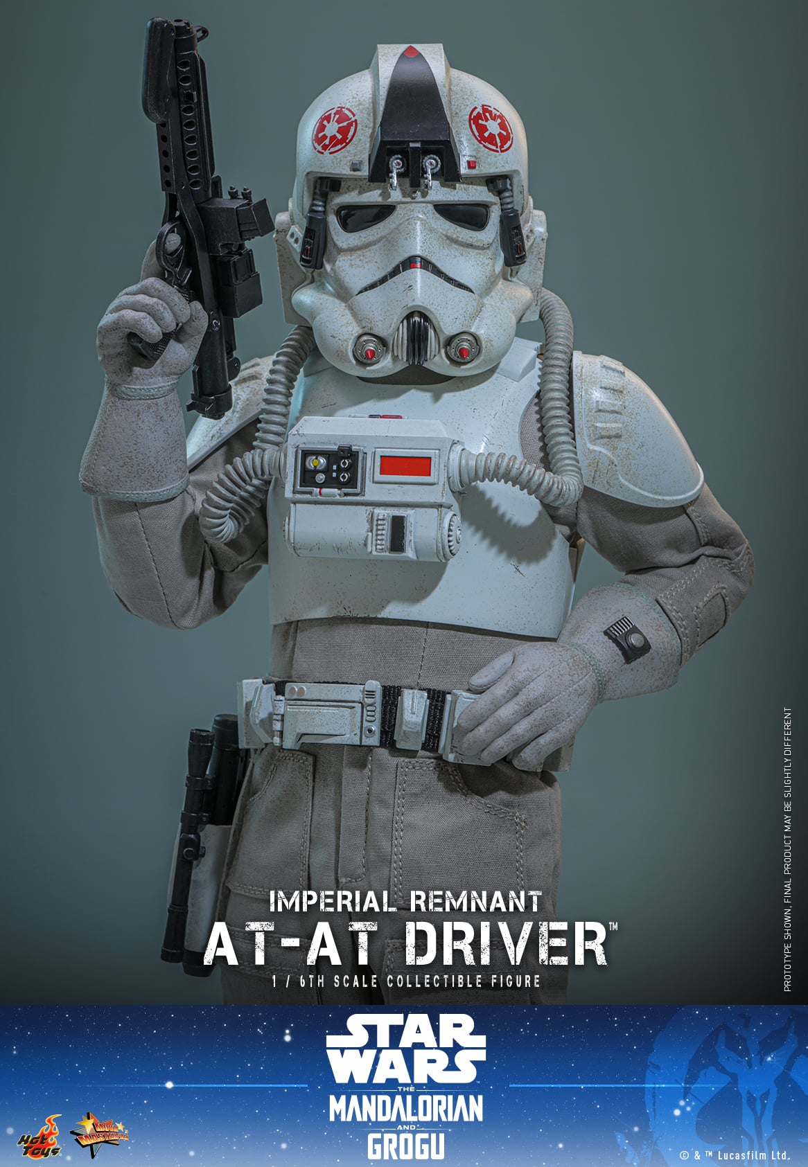 Star Wars: The Mandalorian & Grogu MMS845 Imperial Remnant AT-AT Driver 1/6th Scale Collectible Figure Gallery Image 8