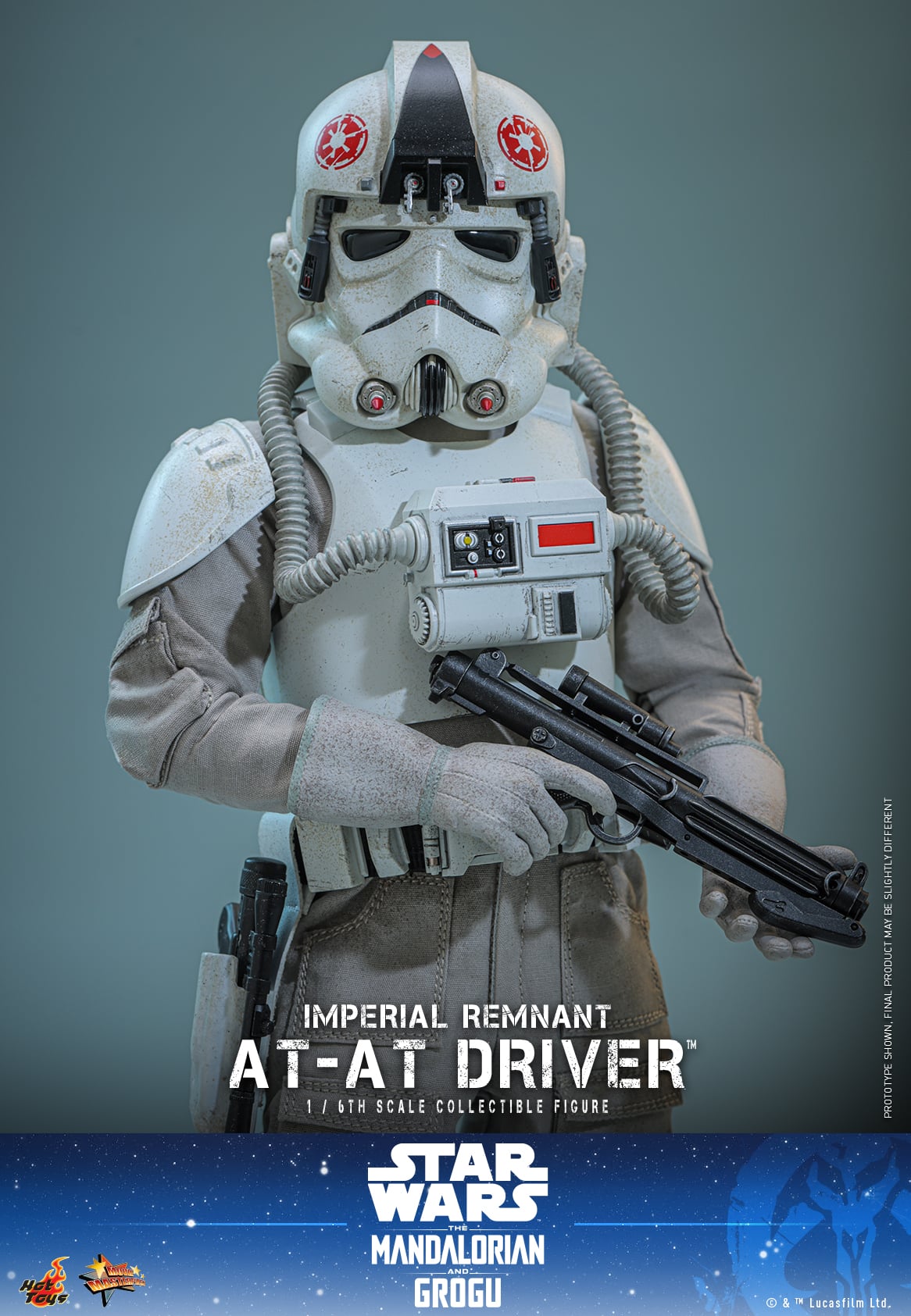 Star Wars: The Mandalorian & Grogu MMS845 Imperial Remnant AT-AT Driver 1/6th Scale Collectible Figure Gallery Image 12
