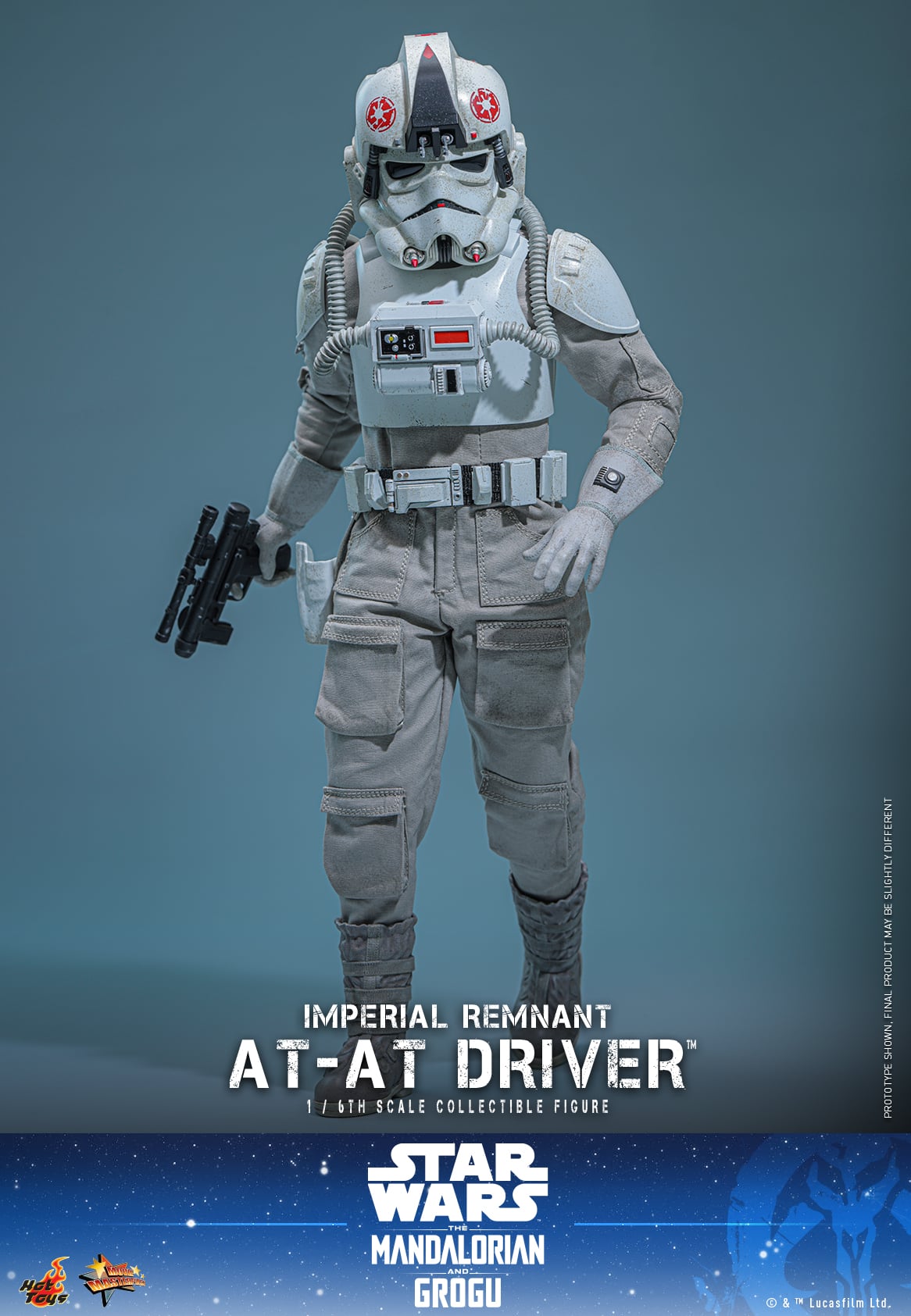Star Wars: The Mandalorian & Grogu MMS845 Imperial Remnant AT-AT Driver 1/6th Scale Collectible Figure Gallery Image 6