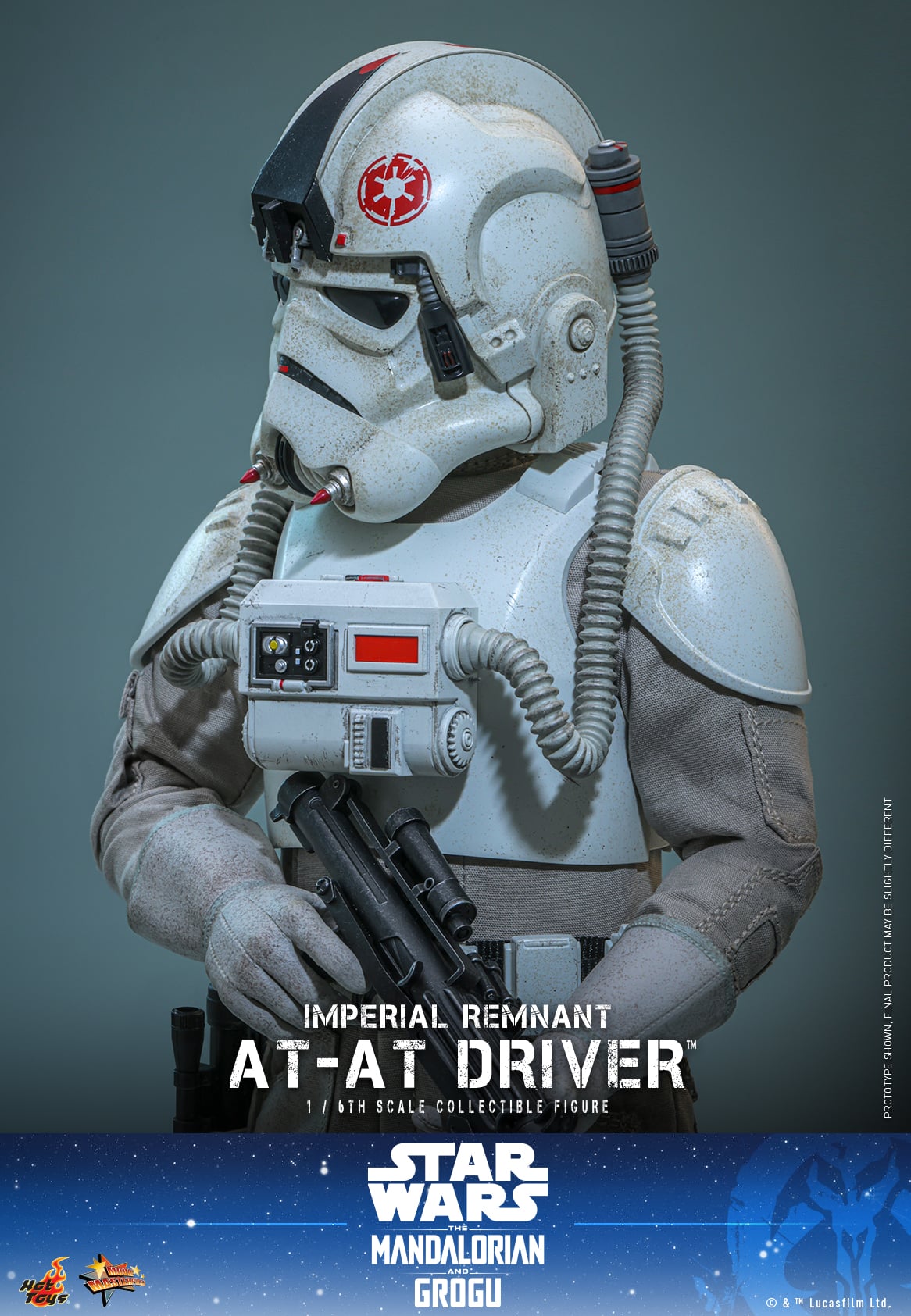Star Wars: The Mandalorian & Grogu MMS845 Imperial Remnant AT-AT Driver 1/6th Scale Collectible Figure Gallery Image 9