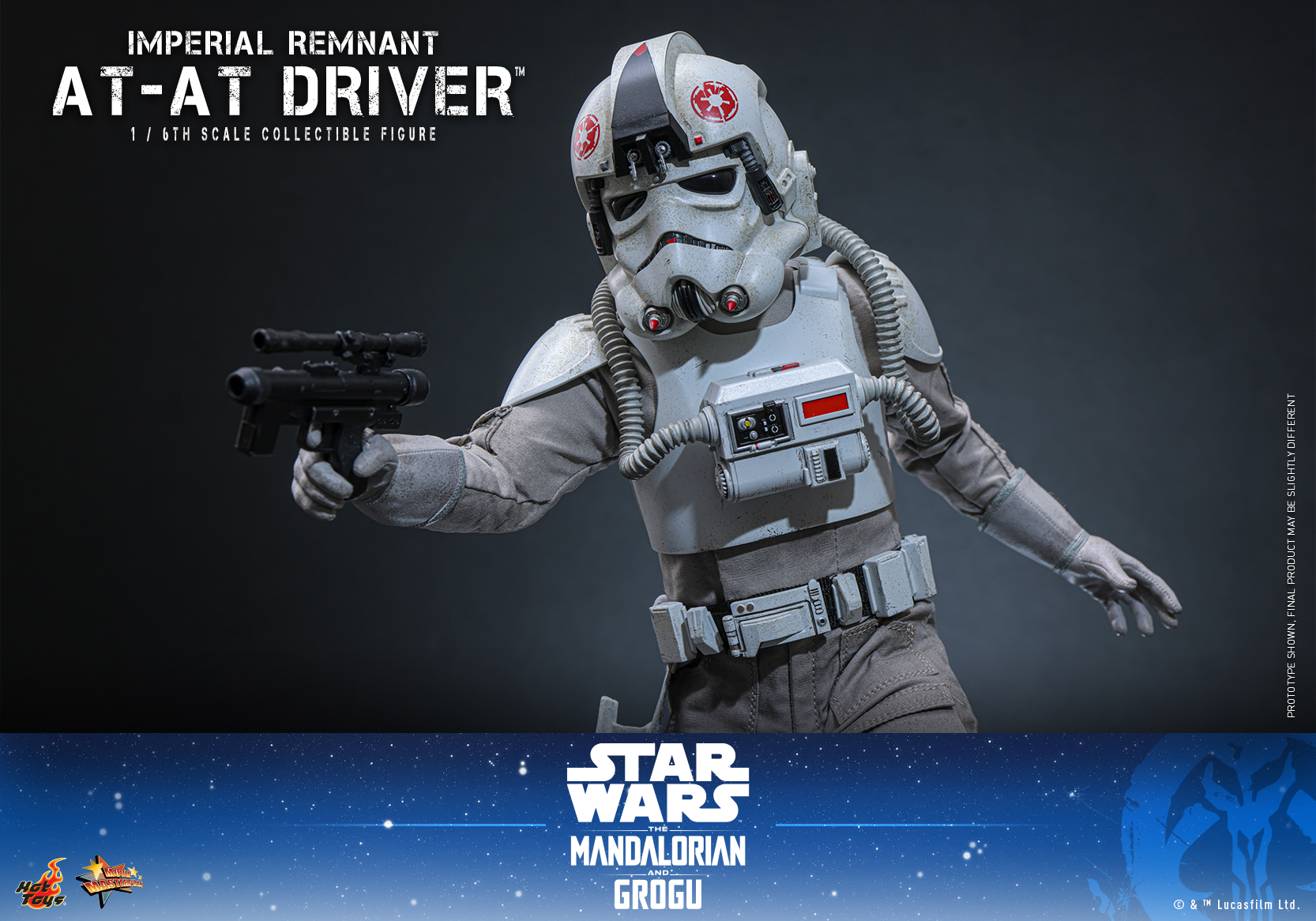 Star Wars: The Mandalorian & Grogu MMS845 Imperial Remnant AT-AT Driver 1/6th Scale Collectible Figure Gallery Image 16