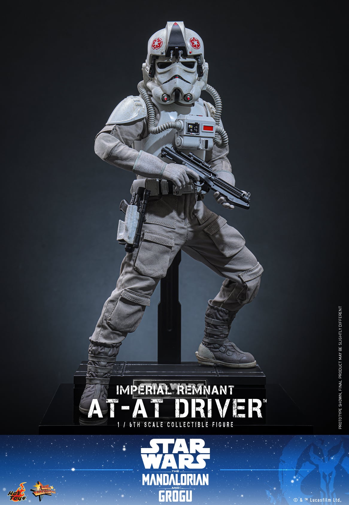 Star Wars: The Mandalorian & Grogu MMS845 Imperial Remnant AT-AT Driver 1/6th Scale Collectible Figure Gallery Image 14