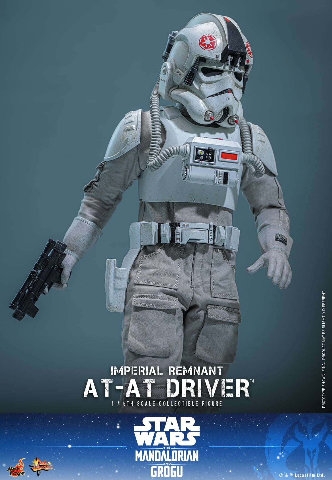 Star Wars: The Mandalorian & Grogu MMS845 Imperial Remnant AT-AT Driver 1/6th Scale Collectible Figure Gallery Image 7