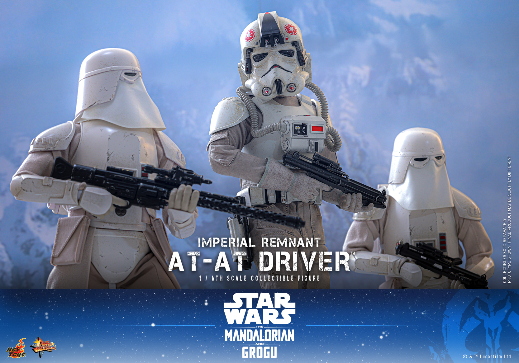 Star Wars: The Mandalorian & Grogu MMS845 Imperial Remnant AT-AT Driver 1/6th Scale Collectible Figure Gallery Image 18