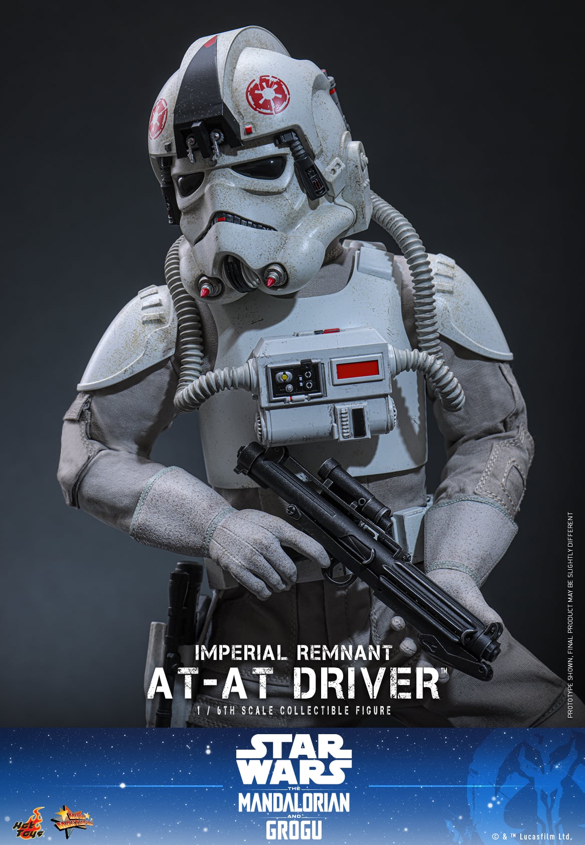 Star Wars: The Mandalorian & Grogu MMS845 Imperial Remnant AT-AT Driver 1/6th Scale Collectible Figure Gallery Image 15
