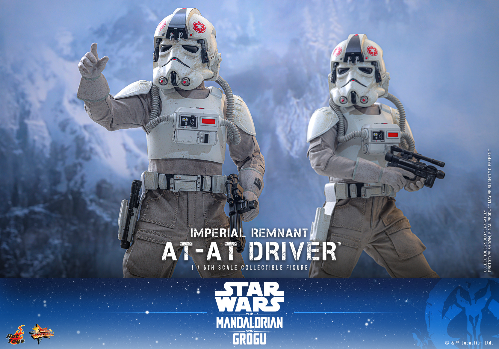 Star Wars: The Mandalorian & Grogu MMS845 Imperial Remnant AT-AT Driver 1/6th Scale Collectible Figure Gallery Image 17