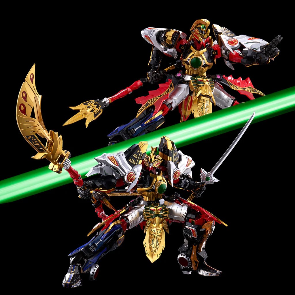 Mighty Morphin Power Rangers Go! Kara Kuri Combine Thunder Megazord Action Figure Gallery Image 5