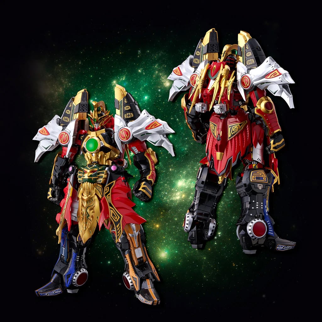 Mighty Morphin Power Rangers Go! Kara Kuri Combine Thunder Megazord Action Figure Gallery Image 4