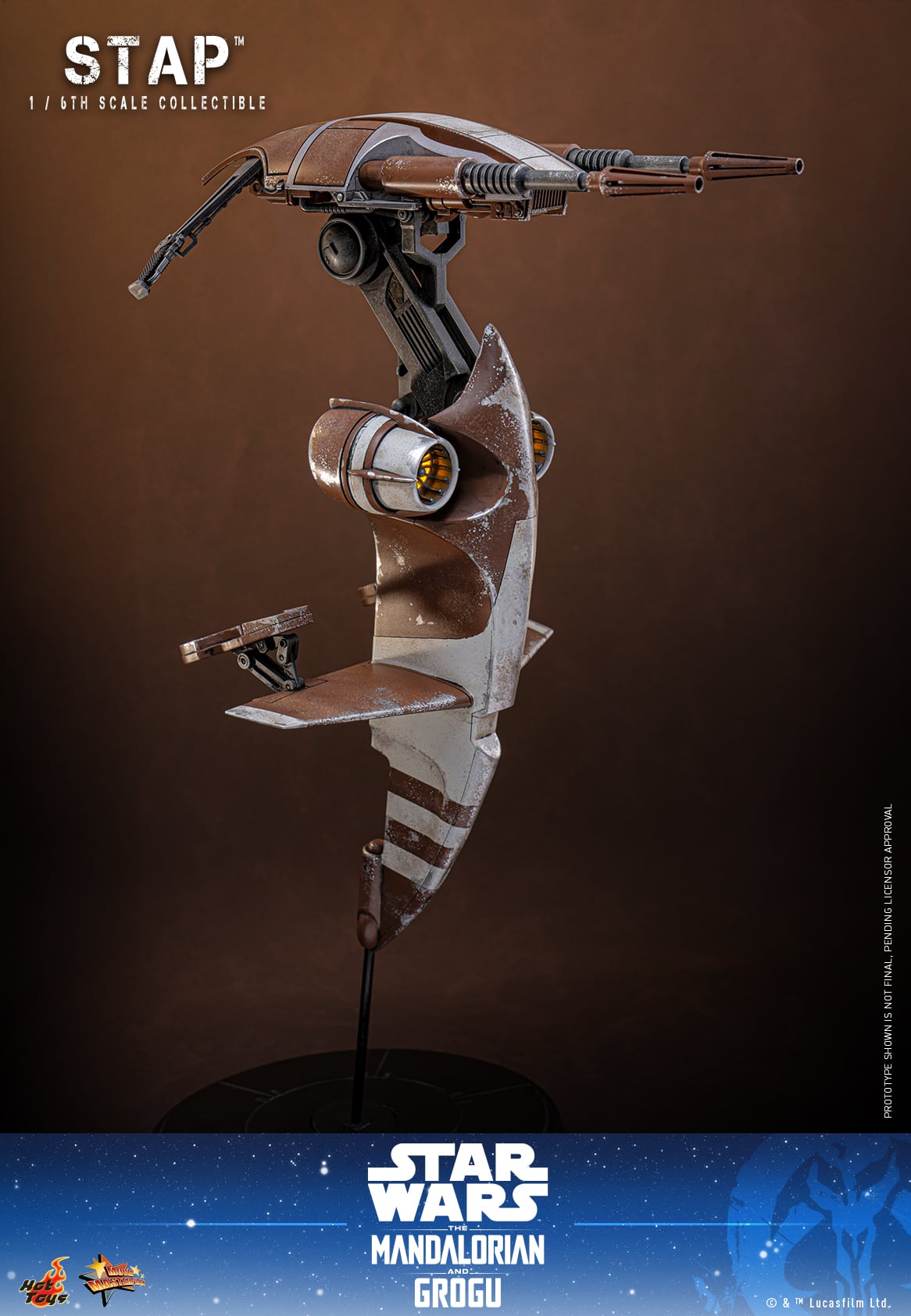 Star Wars: The Mandalorian & Grogu MMS886 STAP 1/6th Scale Collectible Gallery Image 4