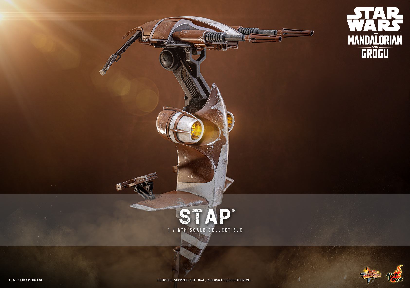 Star Wars: The Mandalorian & Grogu MMS886 STAP 1/6th Scale Collectible Gallery Image 3