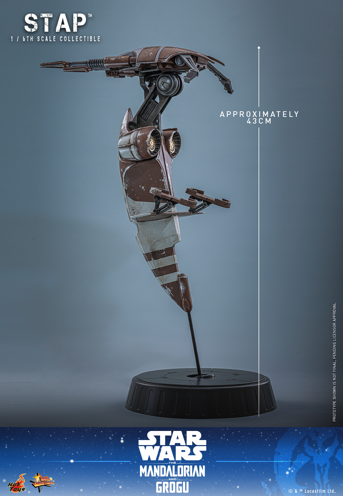 Star Wars: The Mandalorian & Grogu MMS886 STAP 1/6th Scale Collectible Gallery Image 16