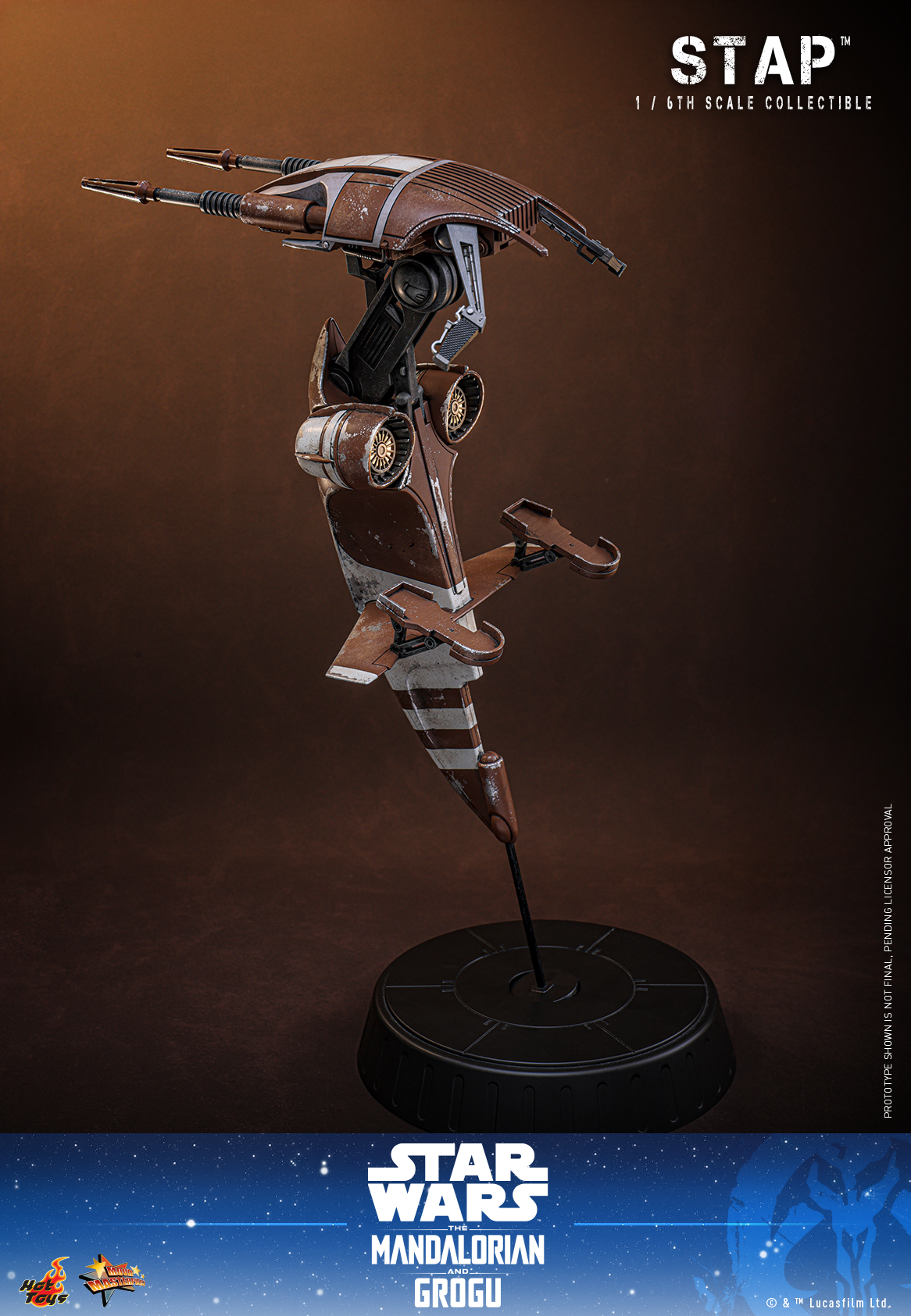 Star Wars: The Mandalorian & Grogu MMS886 STAP 1/6th Scale Collectible Gallery Image 5