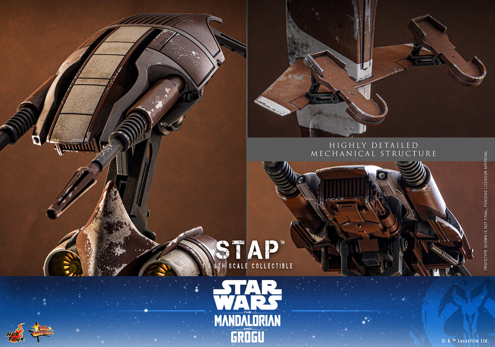 Star Wars: The Mandalorian & Grogu MMS886 STAP 1/6th Scale Collectible Gallery Image 17