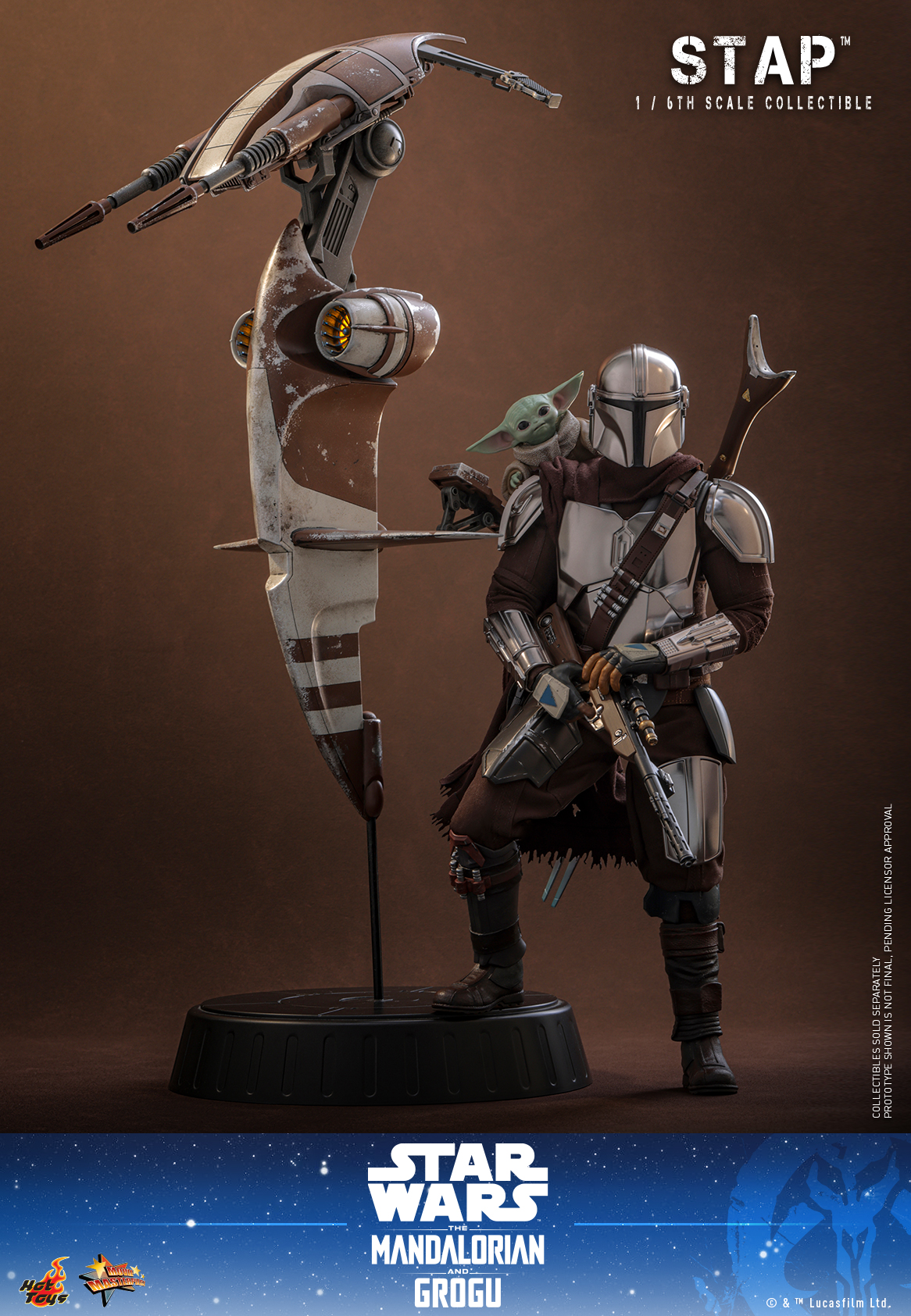 Star Wars: The Mandalorian & Grogu MMS886 STAP 1/6th Scale Collectible Gallery Image 9