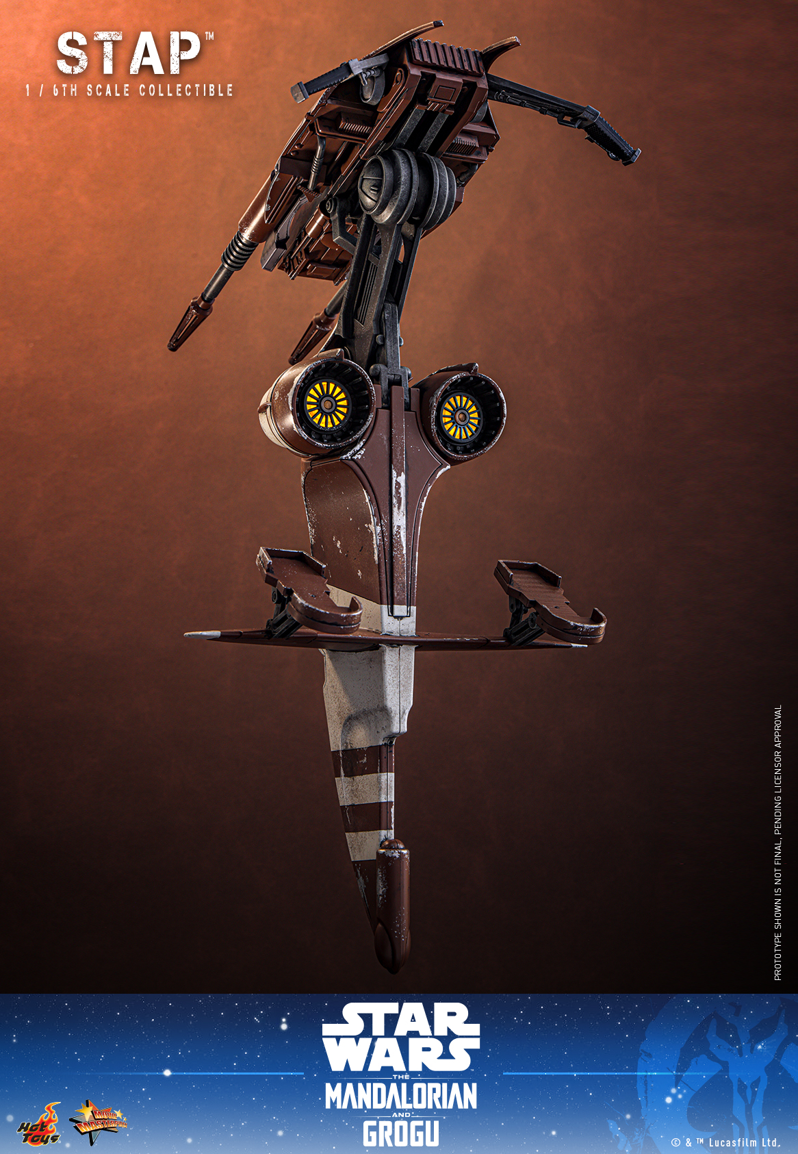 Star Wars: The Mandalorian & Grogu MMS886 STAP 1/6th Scale Collectible Gallery Image 7