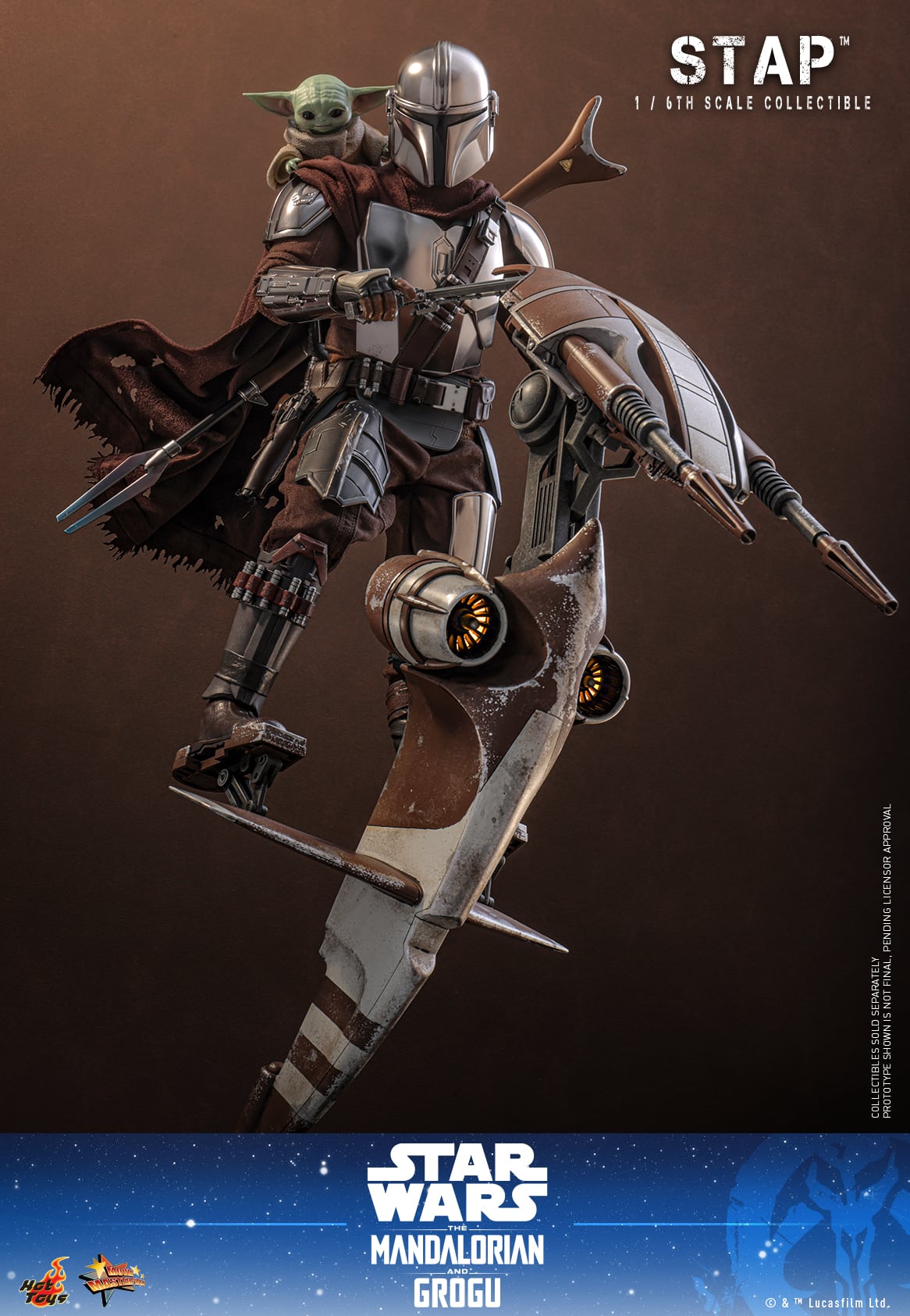 Star Wars: The Mandalorian & Grogu MMS886 STAP 1/6th Scale Collectible Gallery Image 13