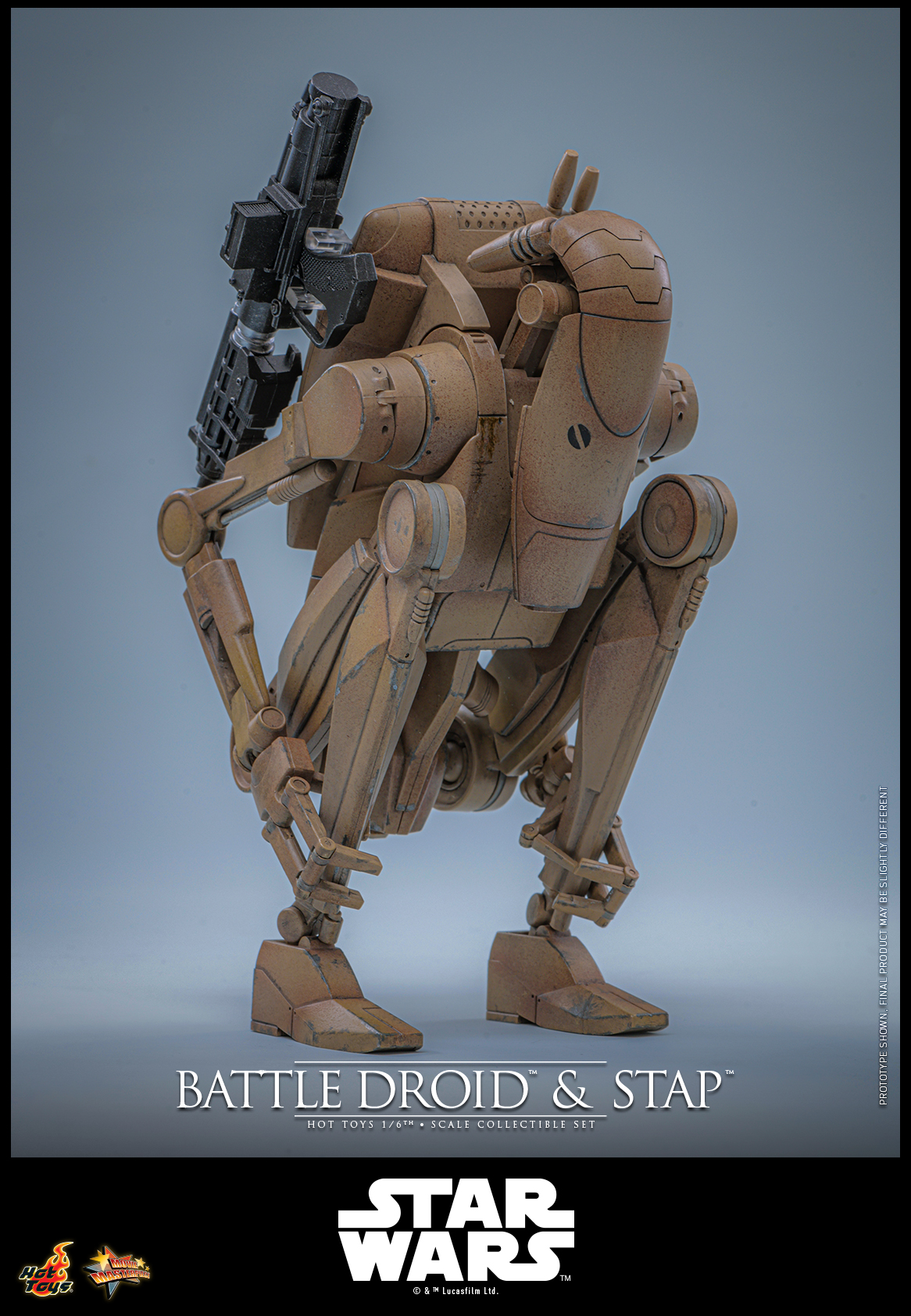 Star Wars: The Phantom Menace MMS887 Battle Droid & STAP 1/6th Scale Collectible Figure and Vehicle Accessory Gallery Image 13