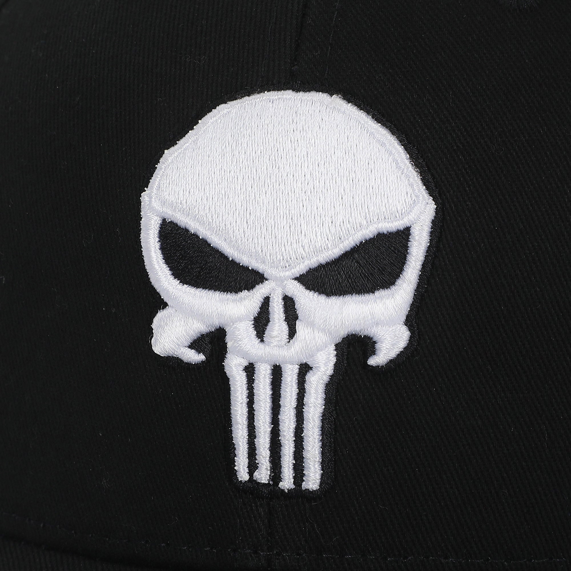 Marvel Punisher Logo Embroidered Snapback Hat Gallery Image 5
