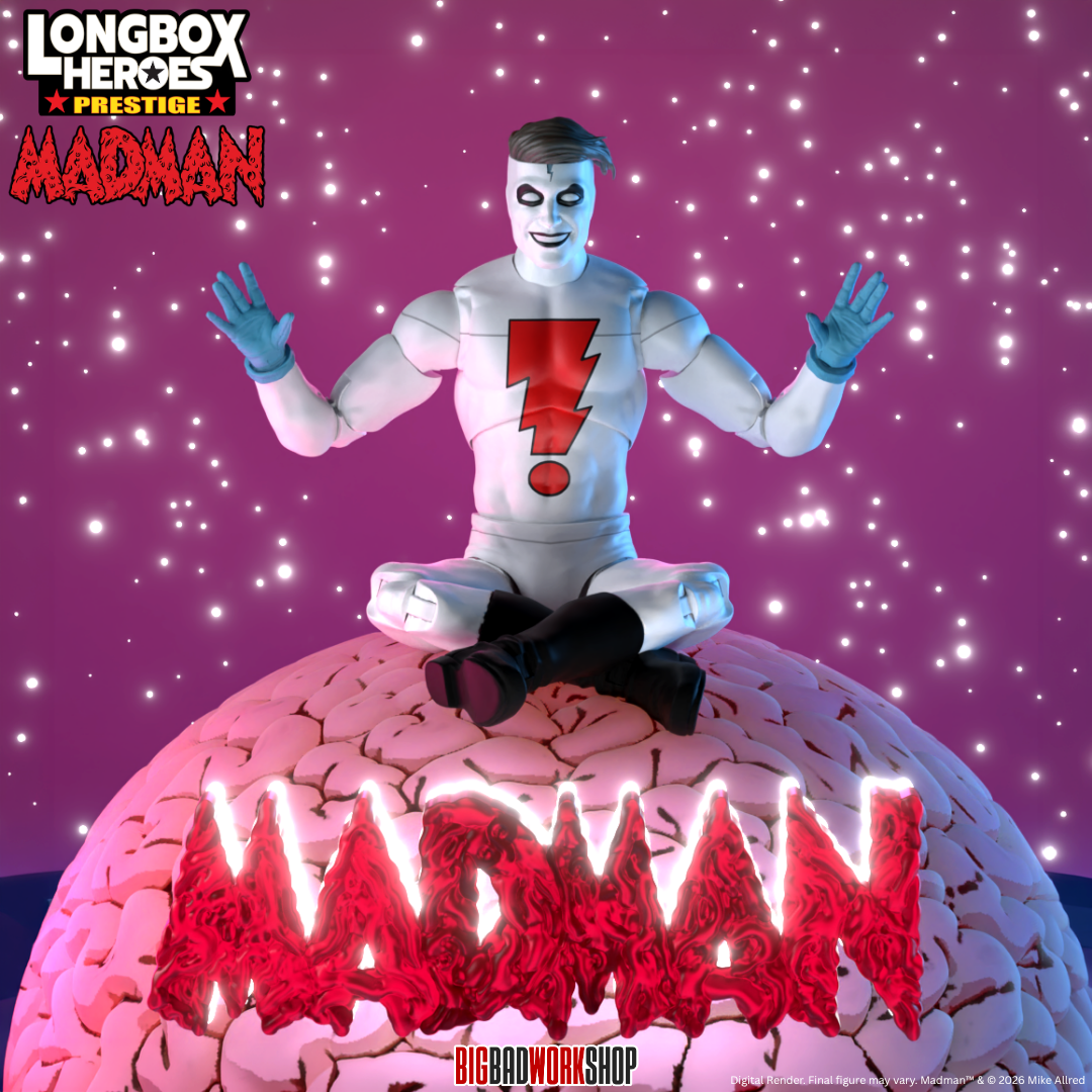 Magabass ヘドン レーベル アーボガストコラボ Madman Longbox Heroes Prestige Madman 1/12 Scale Action Figure